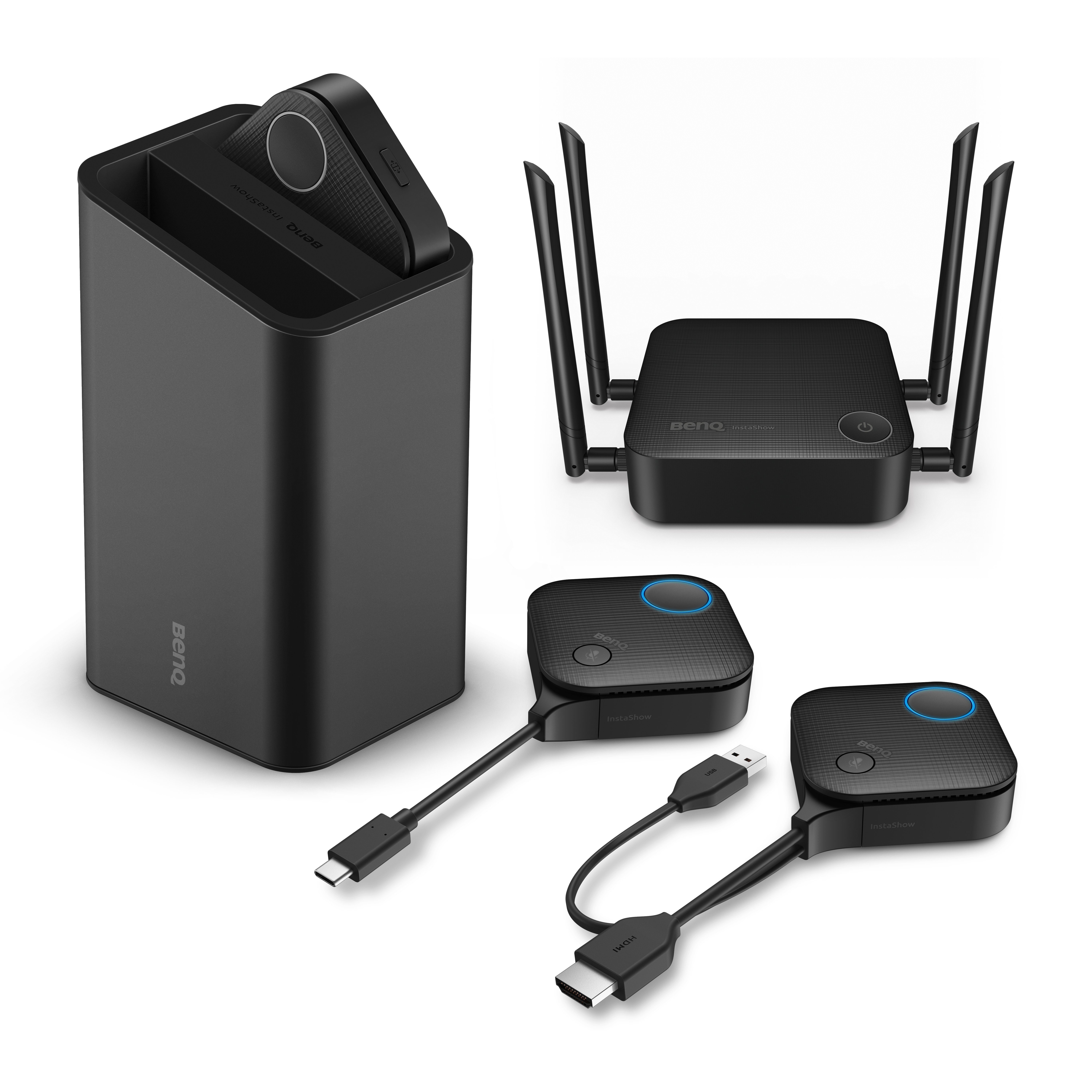 BenQ VS20 Audio- & Video-Adapter, InstaShow® drahtloses 4K Präsentationssystem, kabellos, Plug and Play