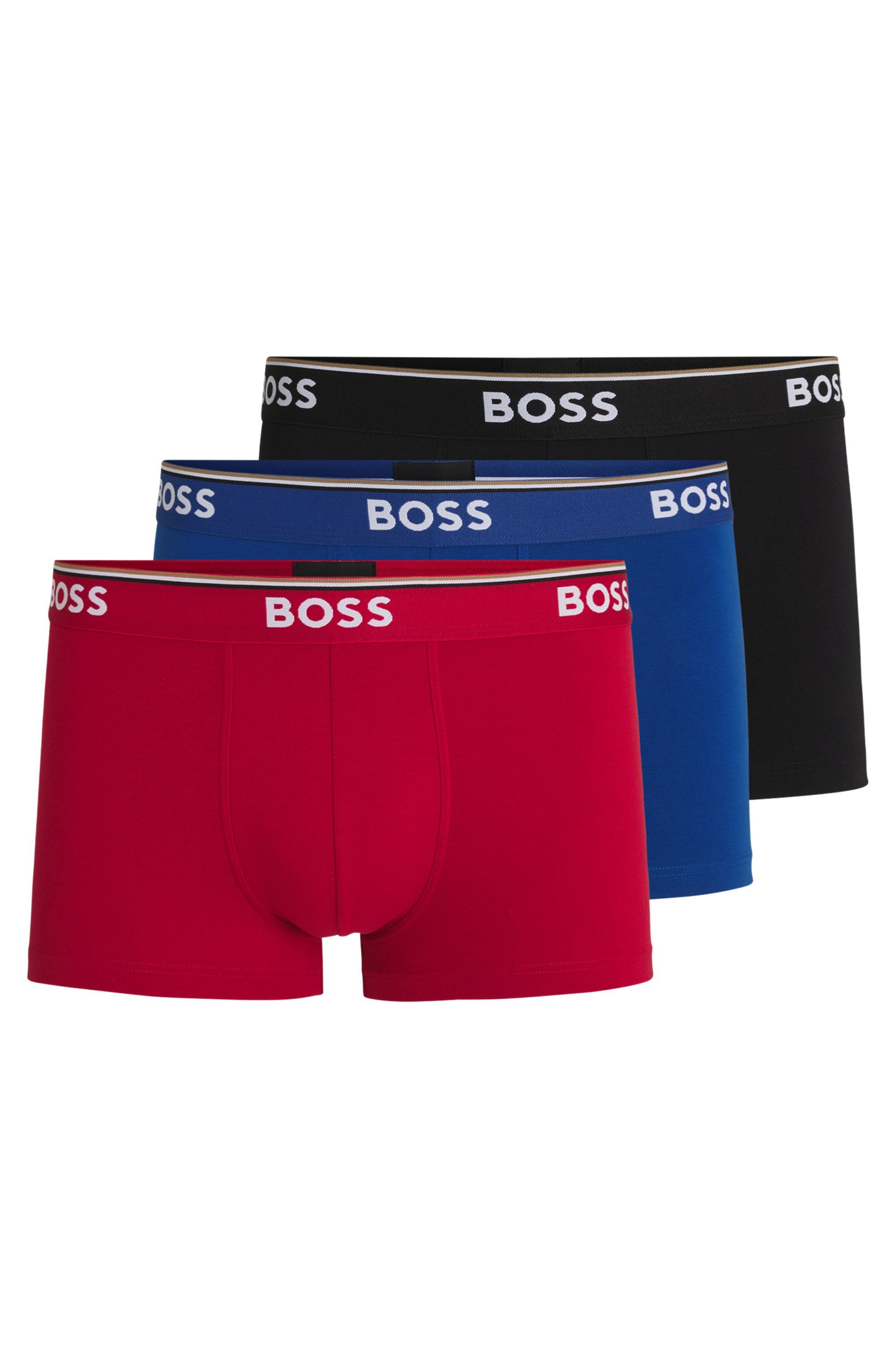 BOSS Boxer TRUNK 3 PACK (3-St) BOSS Schriftzug auf dem Bund günstig online kaufen