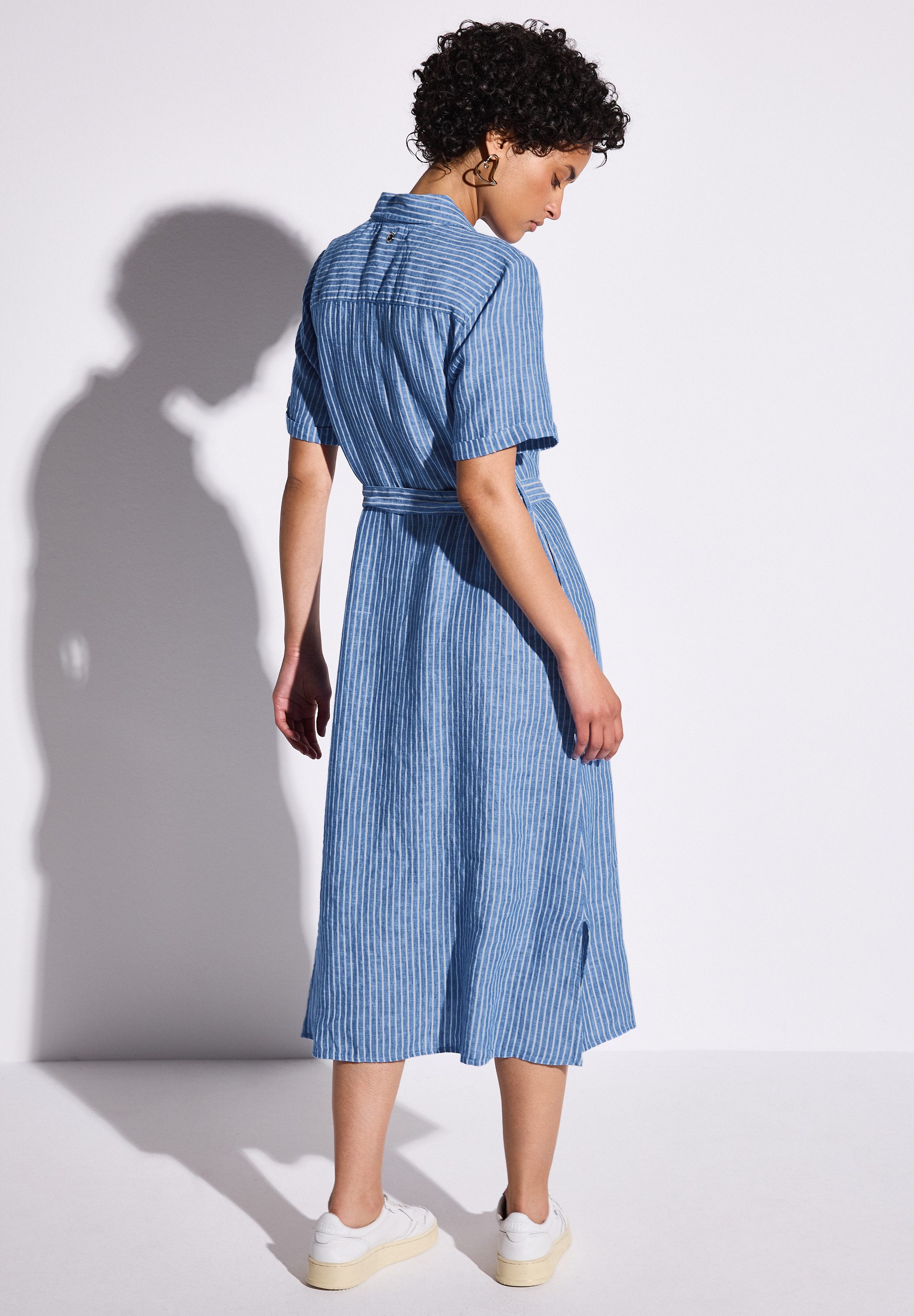 STREET ONE Midikleid in Streifen-Optik und günstig online kaufen