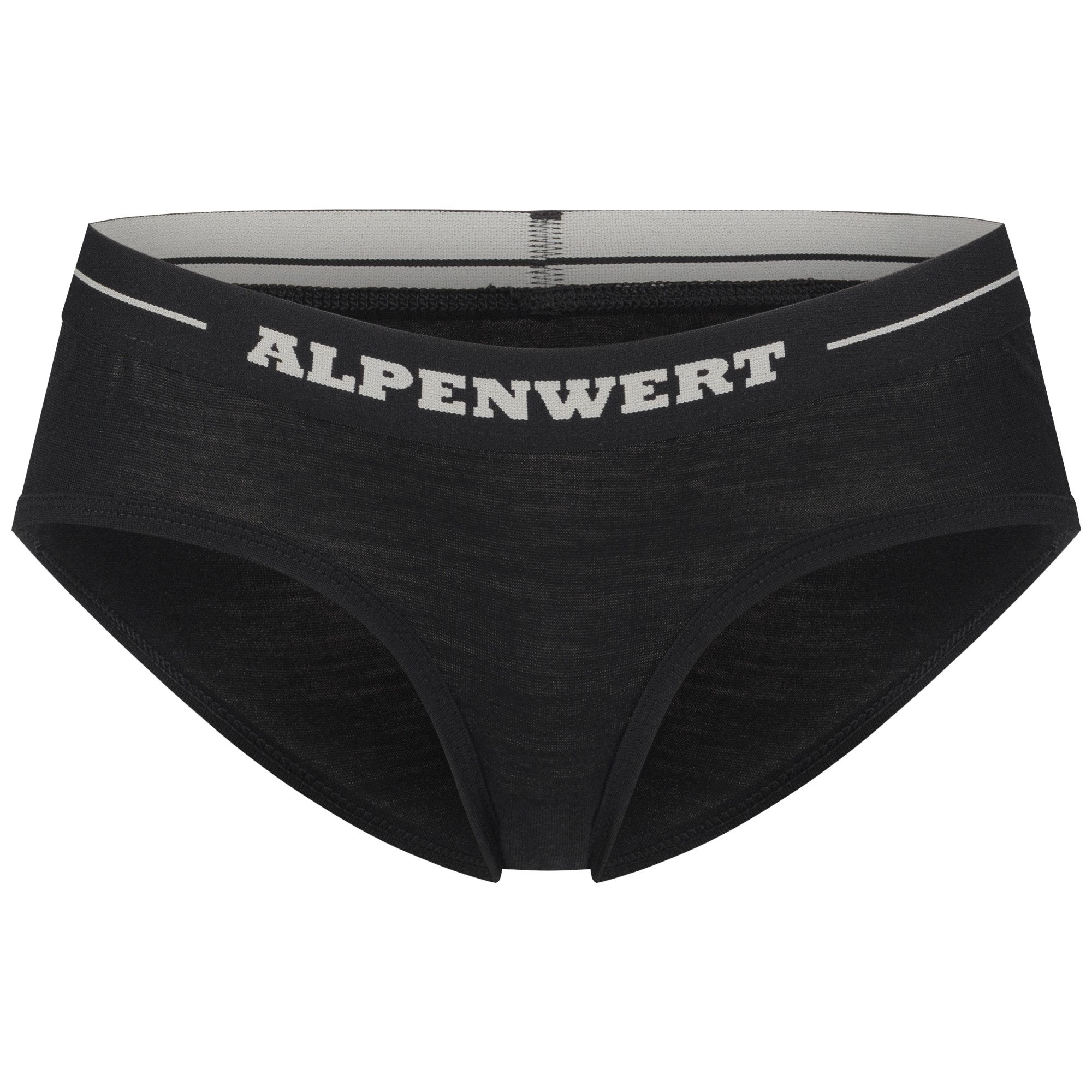 Alpenwert Slip Damen aus 100% Merinowolle – atmungsaktiv & komfortabel (Packung) Antibakteriell, Anti-Schweiß-Geruch, kein einschneiden