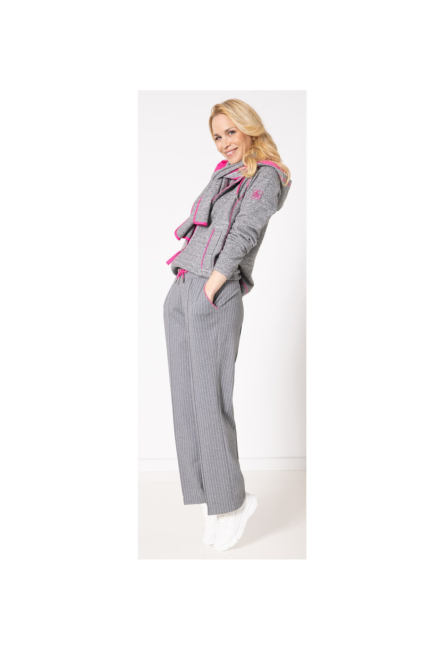 SER Sweatjacke Sweatjacke Kapuze Glencheck W7260309 auch in großen Größen