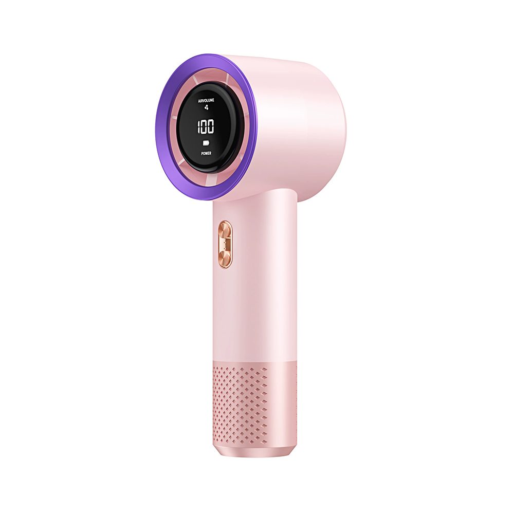 Mrilary Handventilator Mobiler Mini-Handventilator,USB-wiederaufladbar, LED-Display, Taschenformat für Reisen, Sommer,199-stufiger Wind