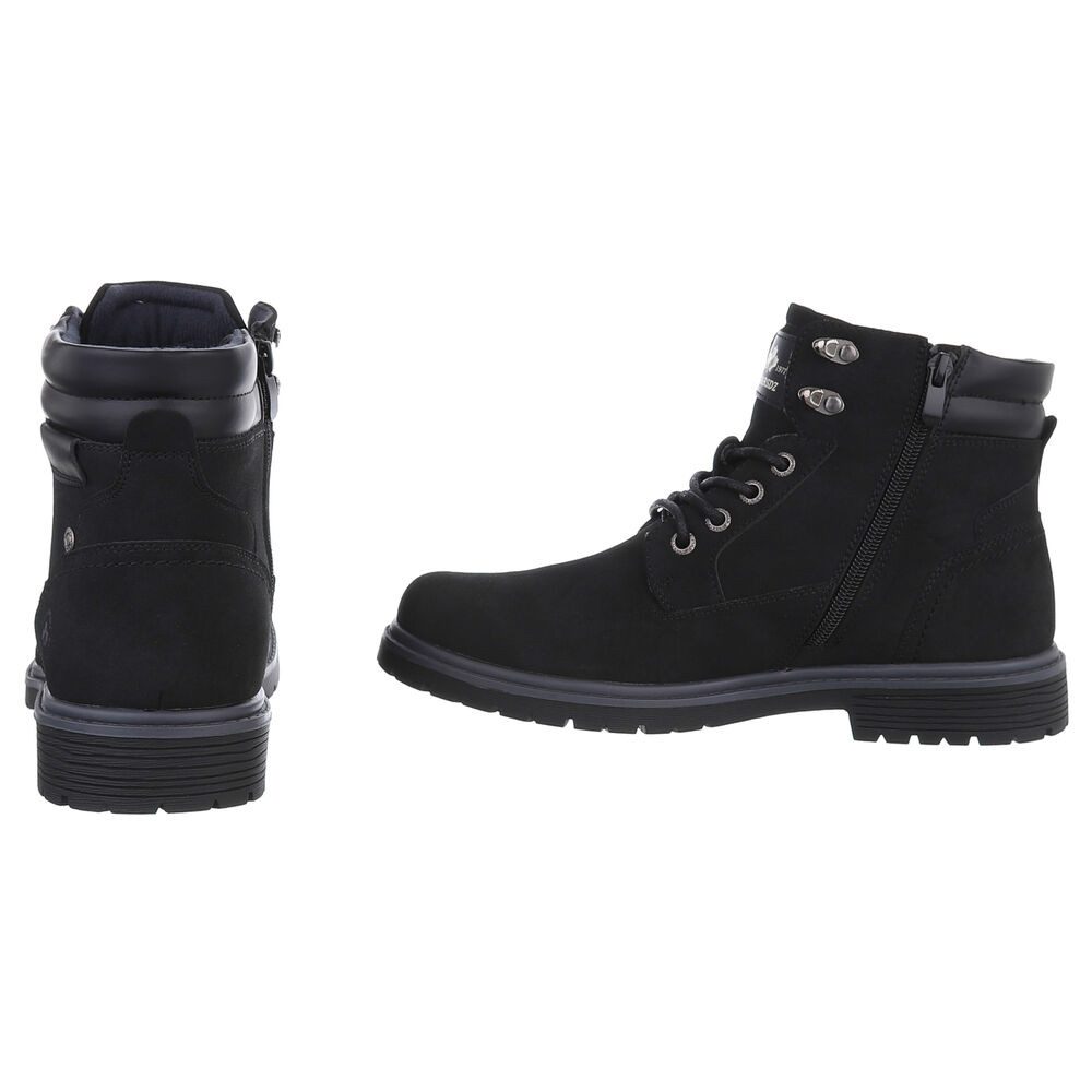 Coolwalk Herren Freizeitschuh mit hohem Komfort und modischem Design Stiefelette (90503740) Blockabsatz Boots in Schwarz