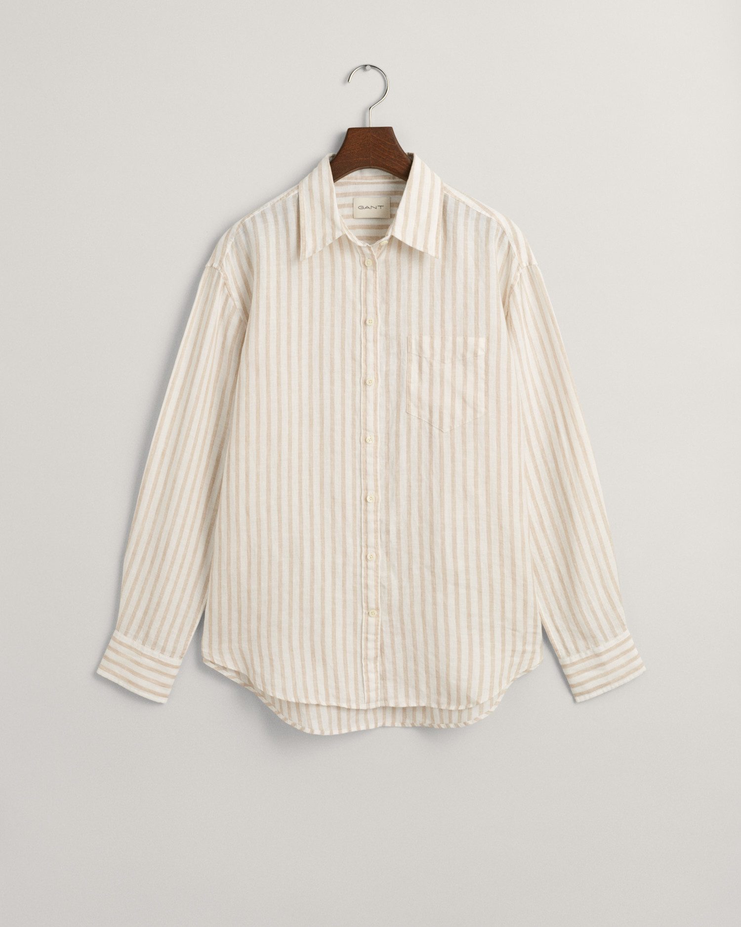 Gant T-Shirt REL STRIPED LINEN SHIRT