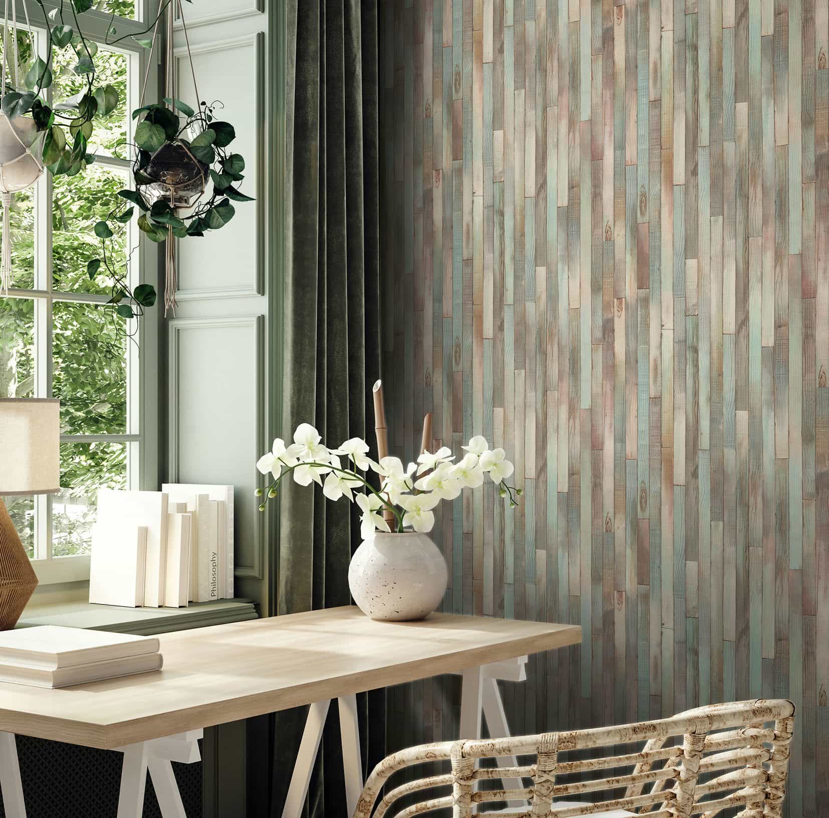 Marburg Vliestapete Tapete Holz Dielen, geprägt, Holz, moderne Vliestapete für Wohnzimmer Schlafzimmer Küche