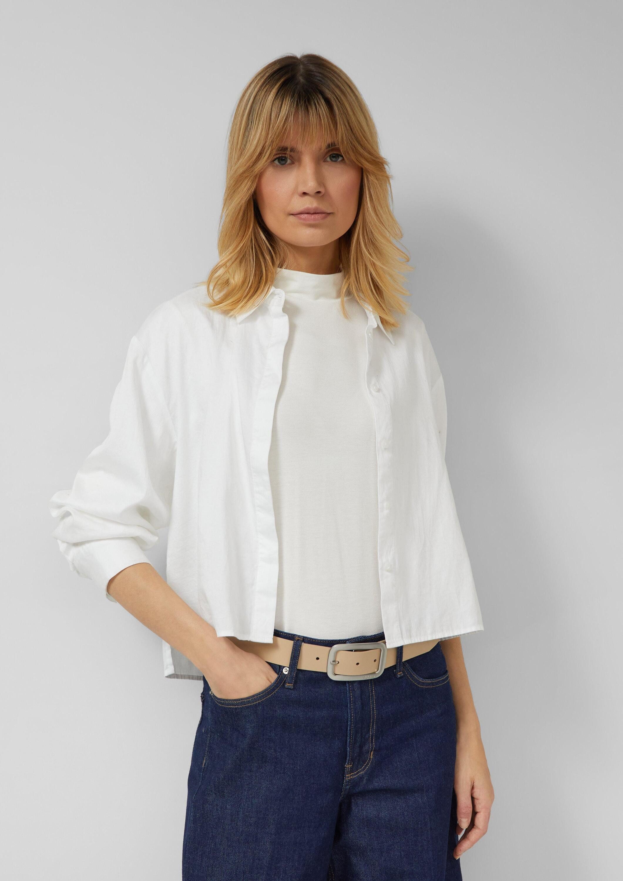 s.Oliver Ledergürtel Taillengürtel Ledergürtel mit Logo und Rahmenschließe günstig online kaufen