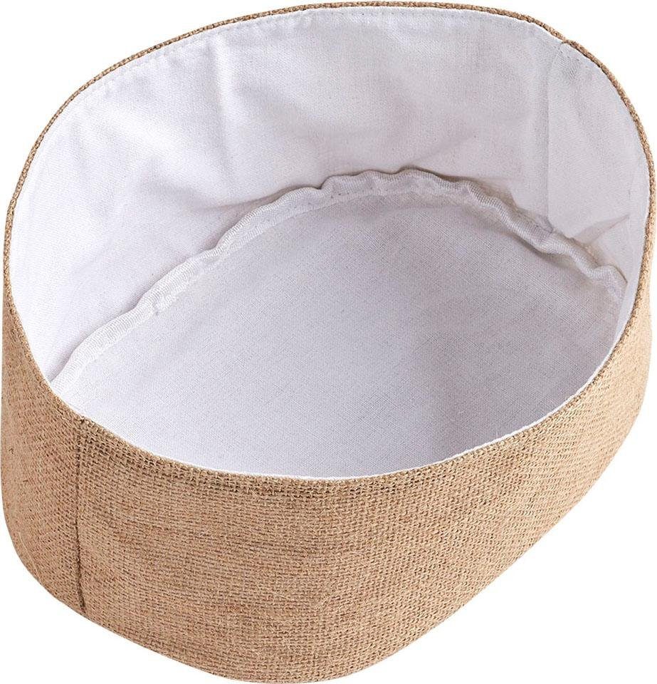 Zeller Present Aufbewahrungskorb (Set, 2 St), aus einem Jute-Baumwollmix günstig online kaufen