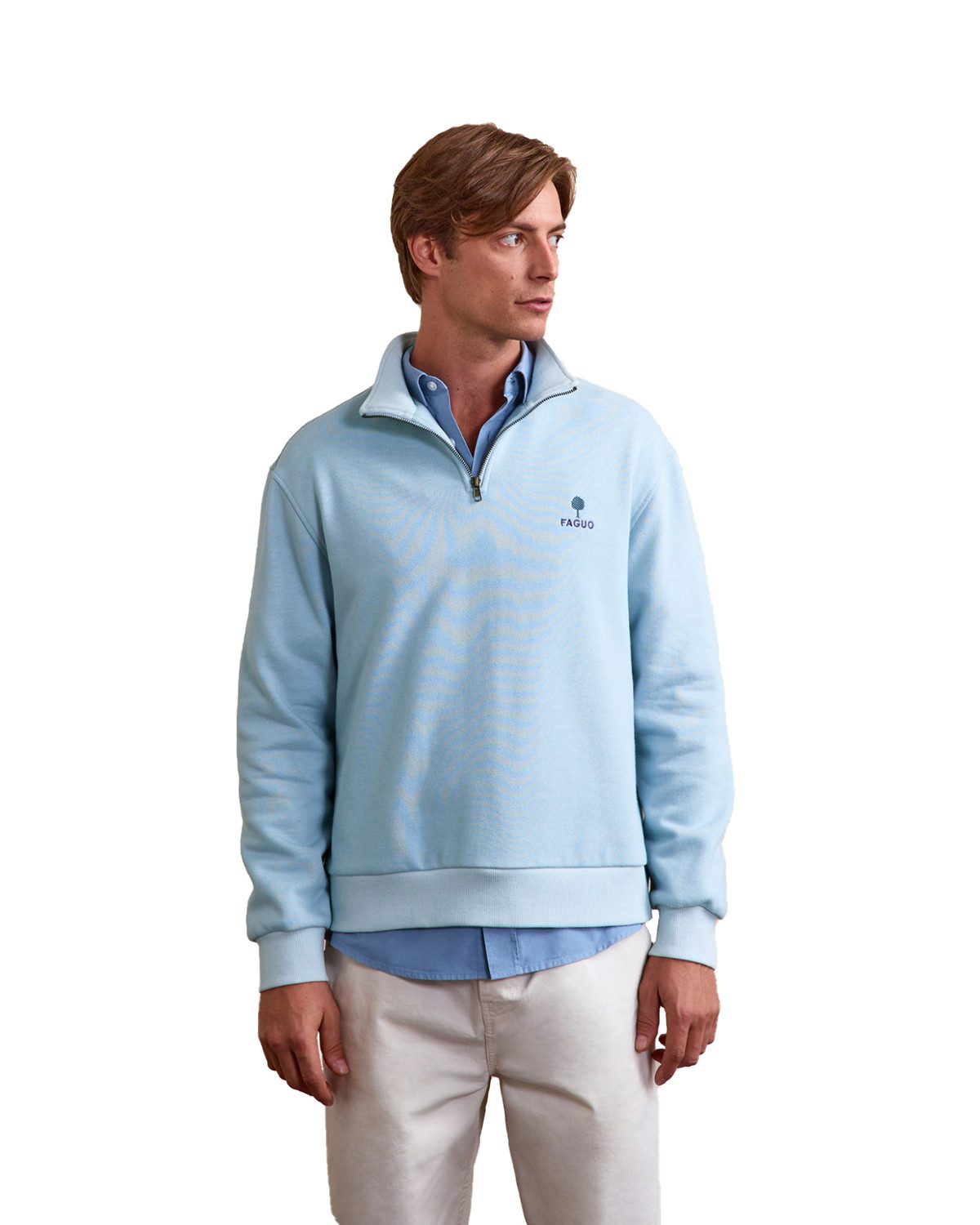 FAGUO Sweater Amboise (kein Set) Dicker Fleece-Stoff mit Frottee-Innenseite