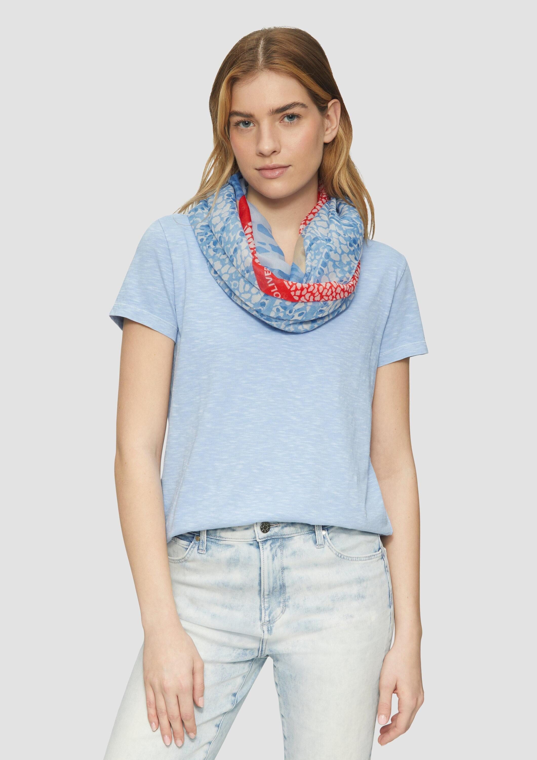 s.Oliver Loop Snood, Snood mit All-over-Print günstig online kaufen