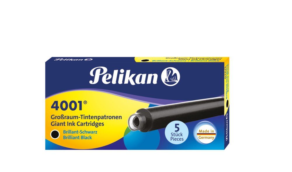 Pelikan Kugelschreiber 10x Pelikan Großraum-Tintenpatronen 4001 GTP/5