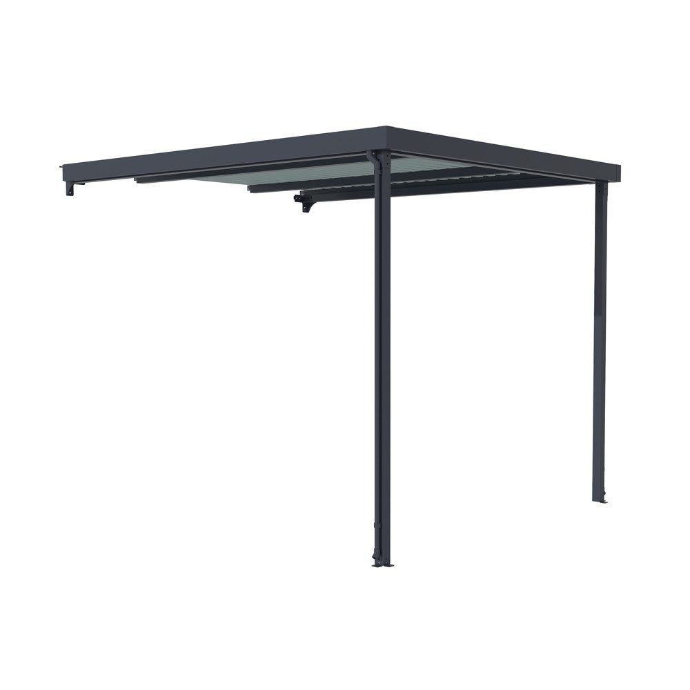 HOME DELUXE Anbaudach LEVANTO Überdachung, BxT: 286x245 cm, Bedachung Schleppdach, anbau für Geräteschuppen, Terrassenüberdachung