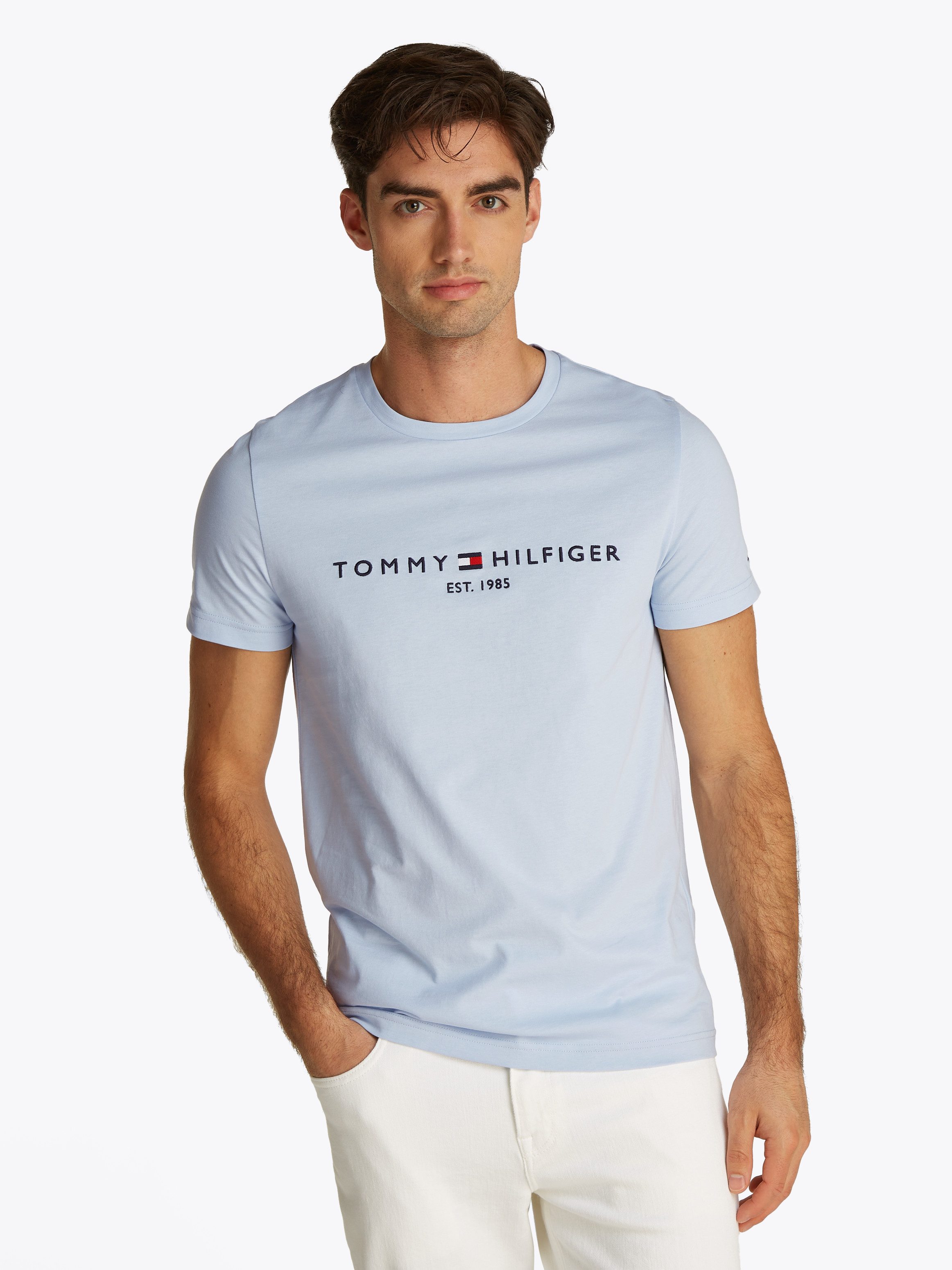 Tommy Hilfiger T-Shirt TOMMY LOGO TEE aus reiner Baumwolle günstig online kaufen