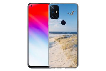 MuchoWow Handyhülle Düne - Möwe - Strand - Meer - Sonne, Phone Case, Handyhülle OnePlus Nord N10 5G, Silikon, Schutzhülle