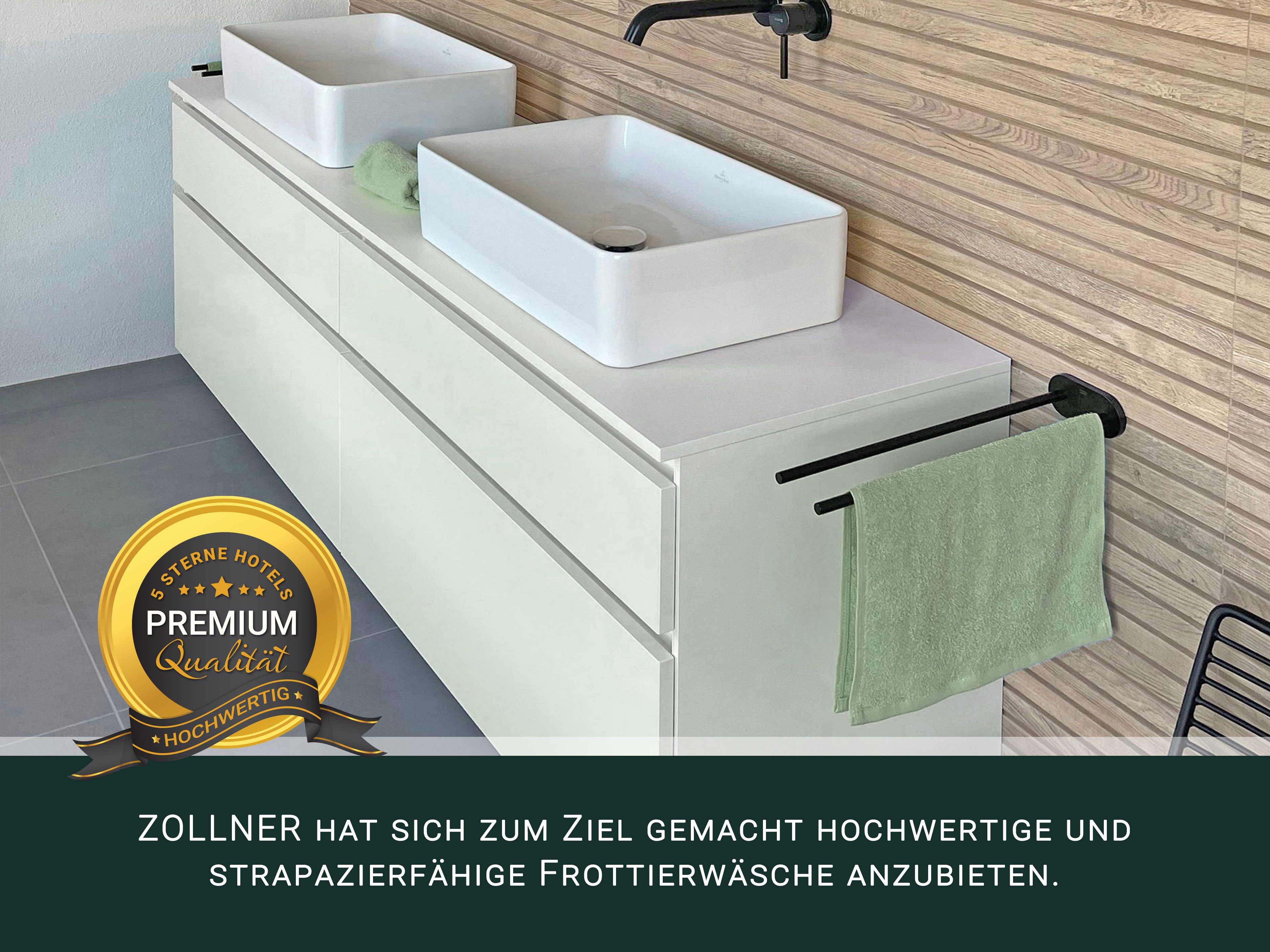 ZOLLNER Gästehandtücher, Walkfrottier (10-St), 30 x günstig online kaufen