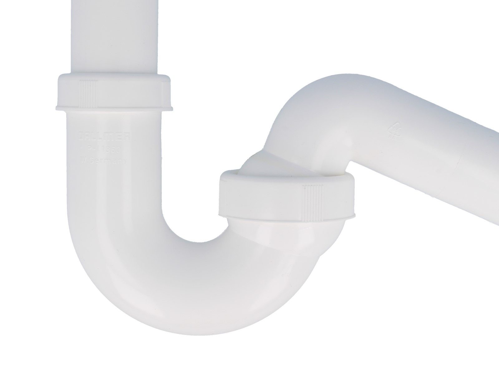 Dallmer Siphon Röhren-Siphon 020215 mit Kugel-Ablaufbogen 1 1/2 Zoll x DN 40