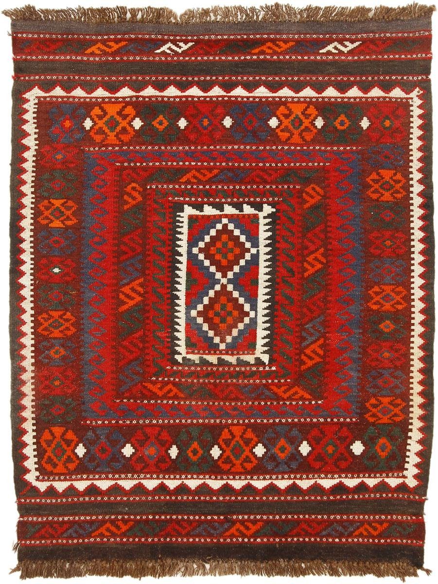 Orientteppich Kelim Afghan Antik 97x123 Handgewebter Orientteppich, Nain Trading, rechteckig, Höhe: 3 mm