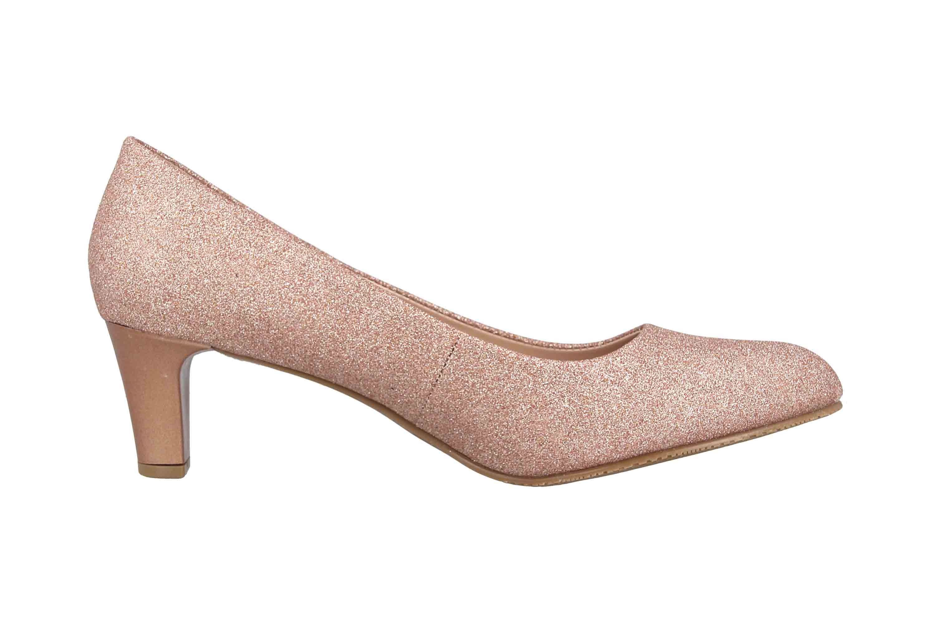 LadyPepp 2GY0211501 Champagne Glitter Textile Pumps – Bild 4 von 5