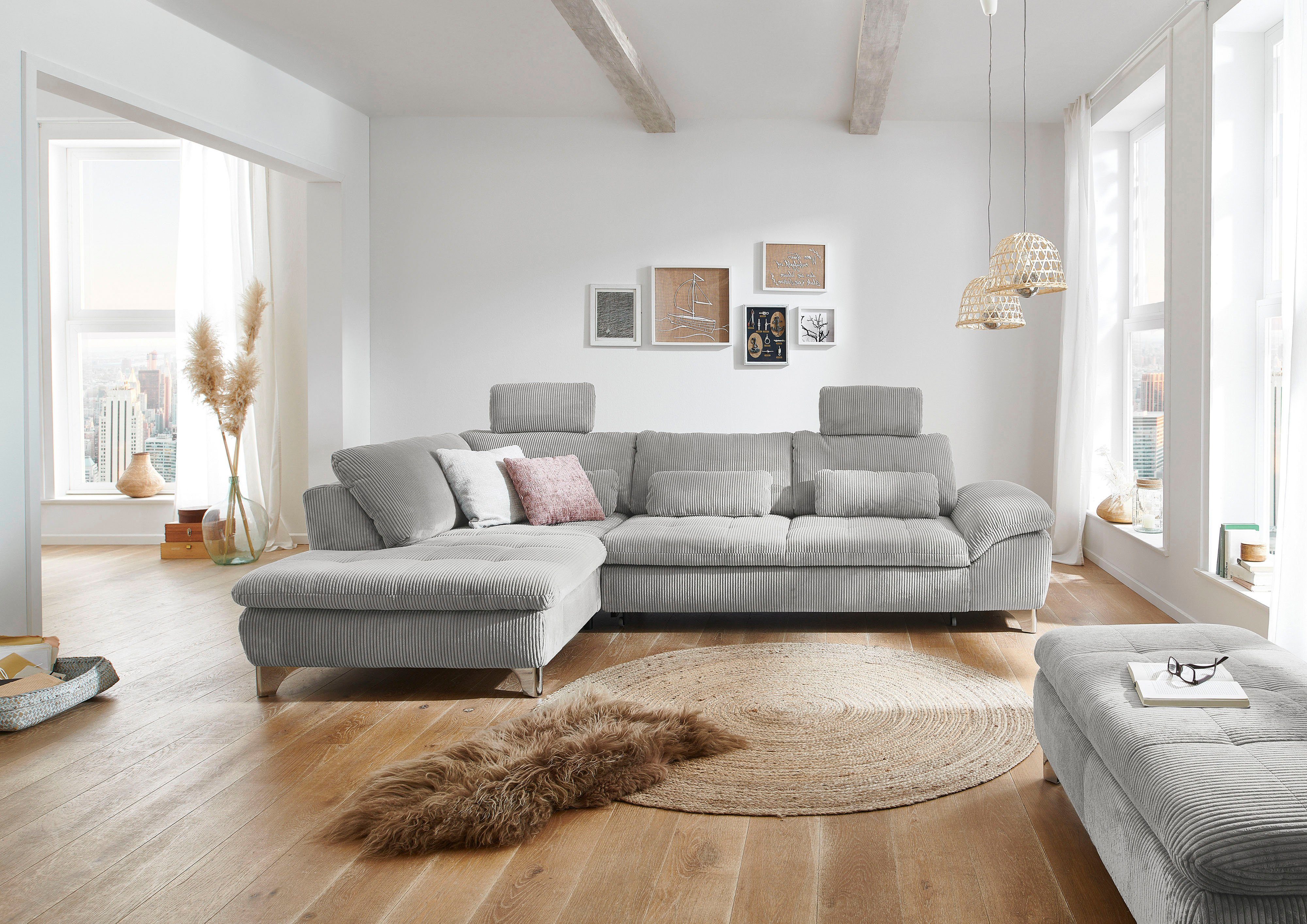 Die PlanBar Ecksofa MP-IN14007 L-Form, wahlweise mit Bettfunktion und verst günstig online kaufen