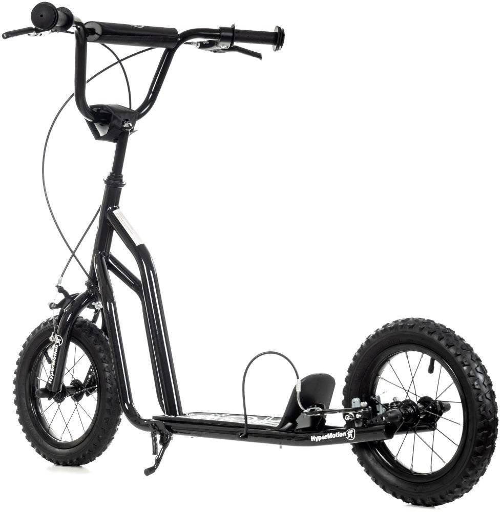 HyperMotion Scooter Tretroller VIVA 12 – Schwarz mit 30 cm Luftreifen, 15km – Bild 5 von 5