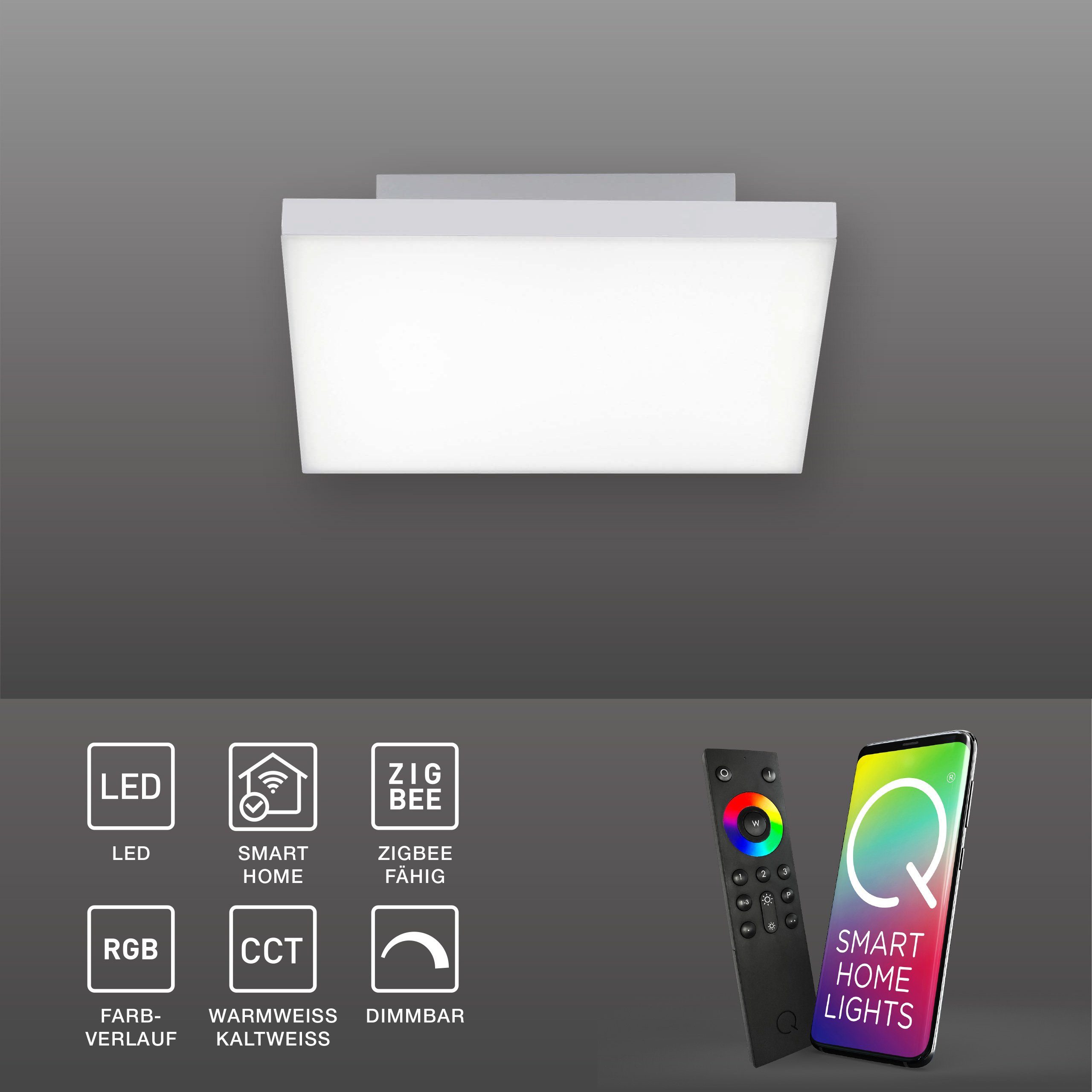 Paul Neuhaus Smarte LED-Leuchte »Q - FRAMELESS Smart Home«, rahmenlos  flach, CCT + RGB Farbwechsel dimmbar APP online kaufen | OTTO