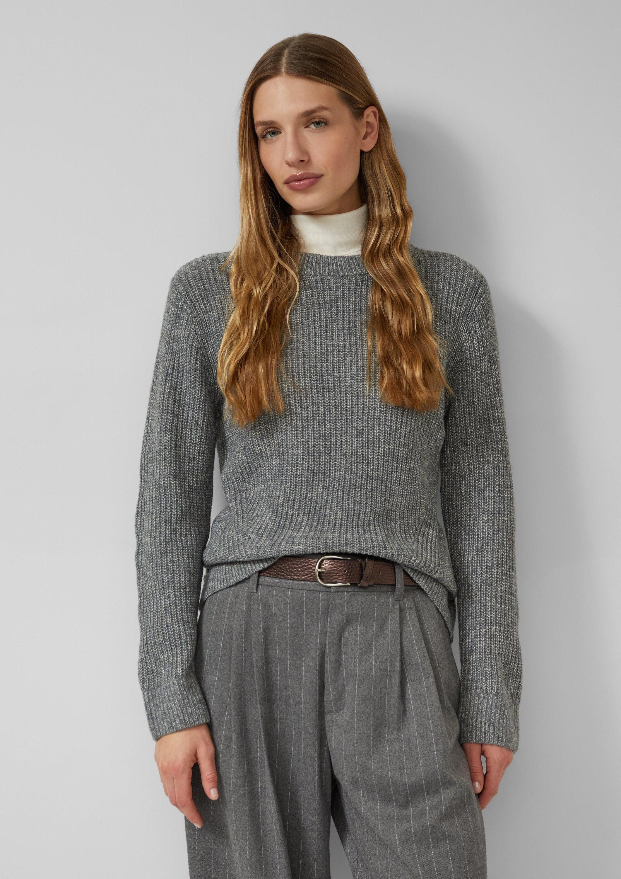 s.Oliver Longpullover Strickpullover Strickpullover aus Wollmix