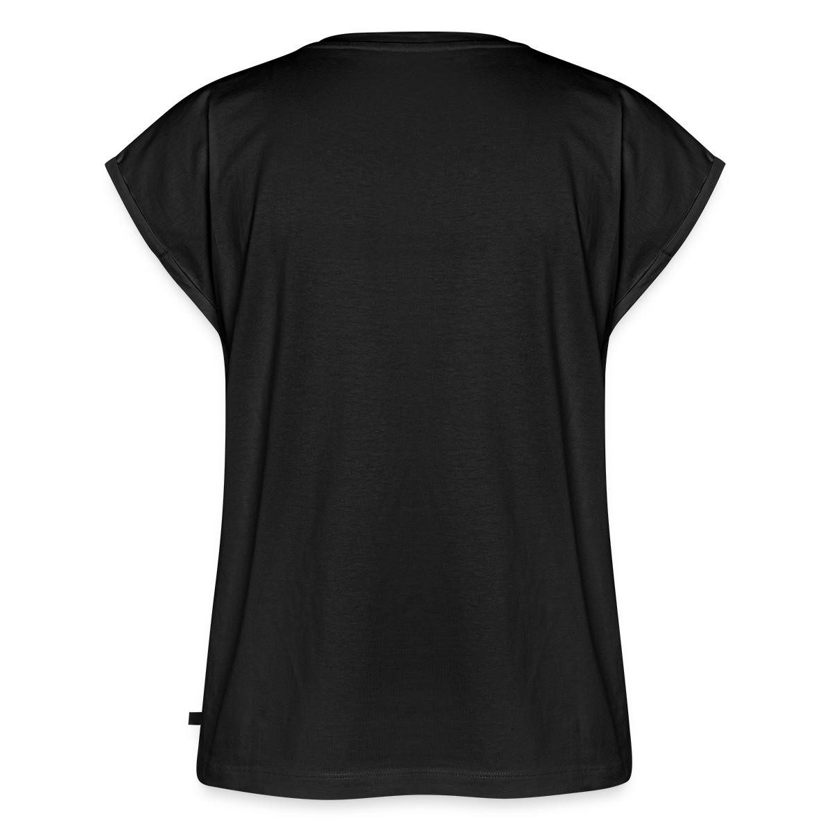 Spreadshirt T-Shirt Japanische Kirschblüte Sonne Kraniche Damen Casual Relaxed T-Shirt (1-tlg) – Bild 4 von 5