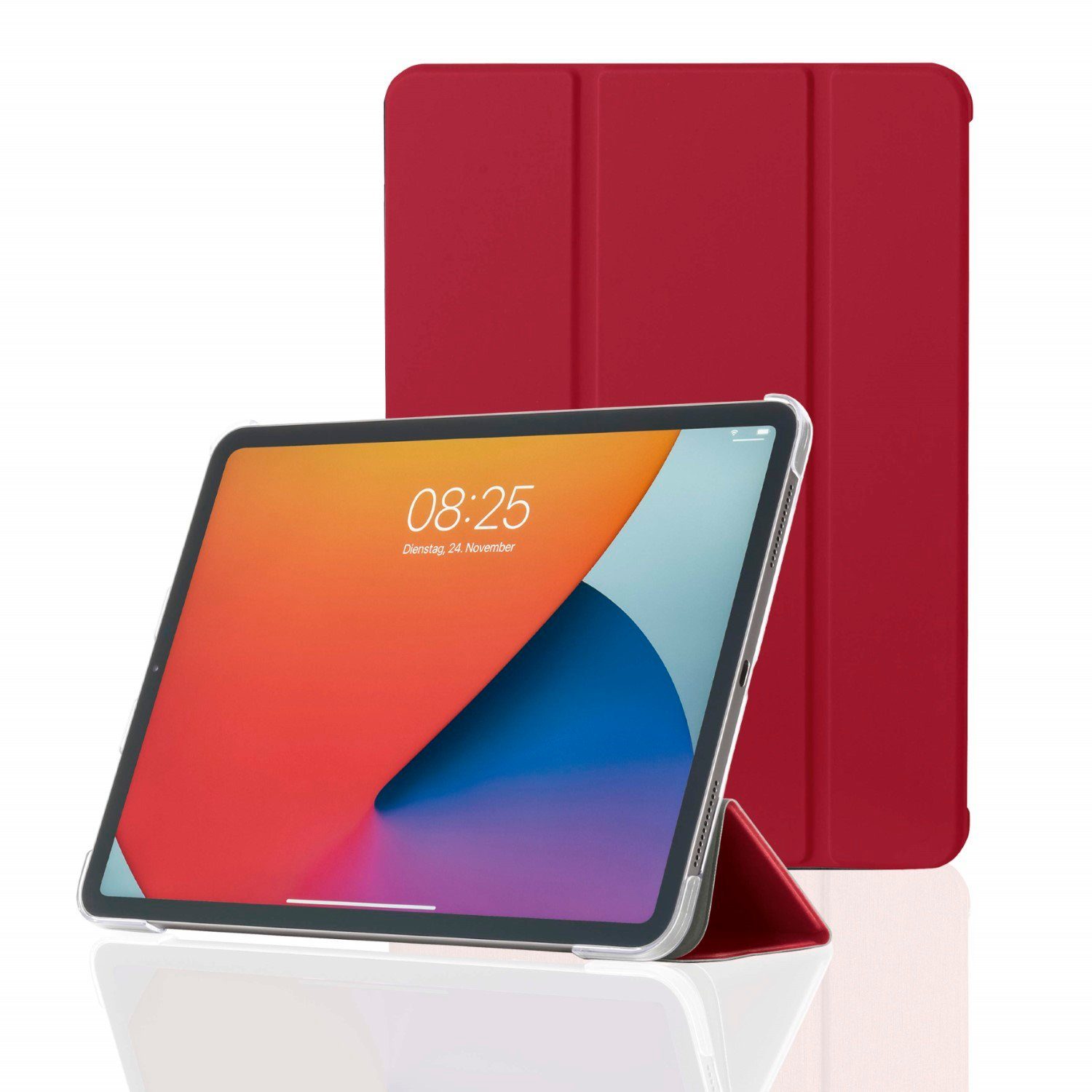 Hama Tablet-Hülle Smart Case Fold Clear Tasche Cover Hülle Rot, für Apple iPad Pro 11" 2020 2. Generation 2021 3. Gen. 2022 4. Gen.