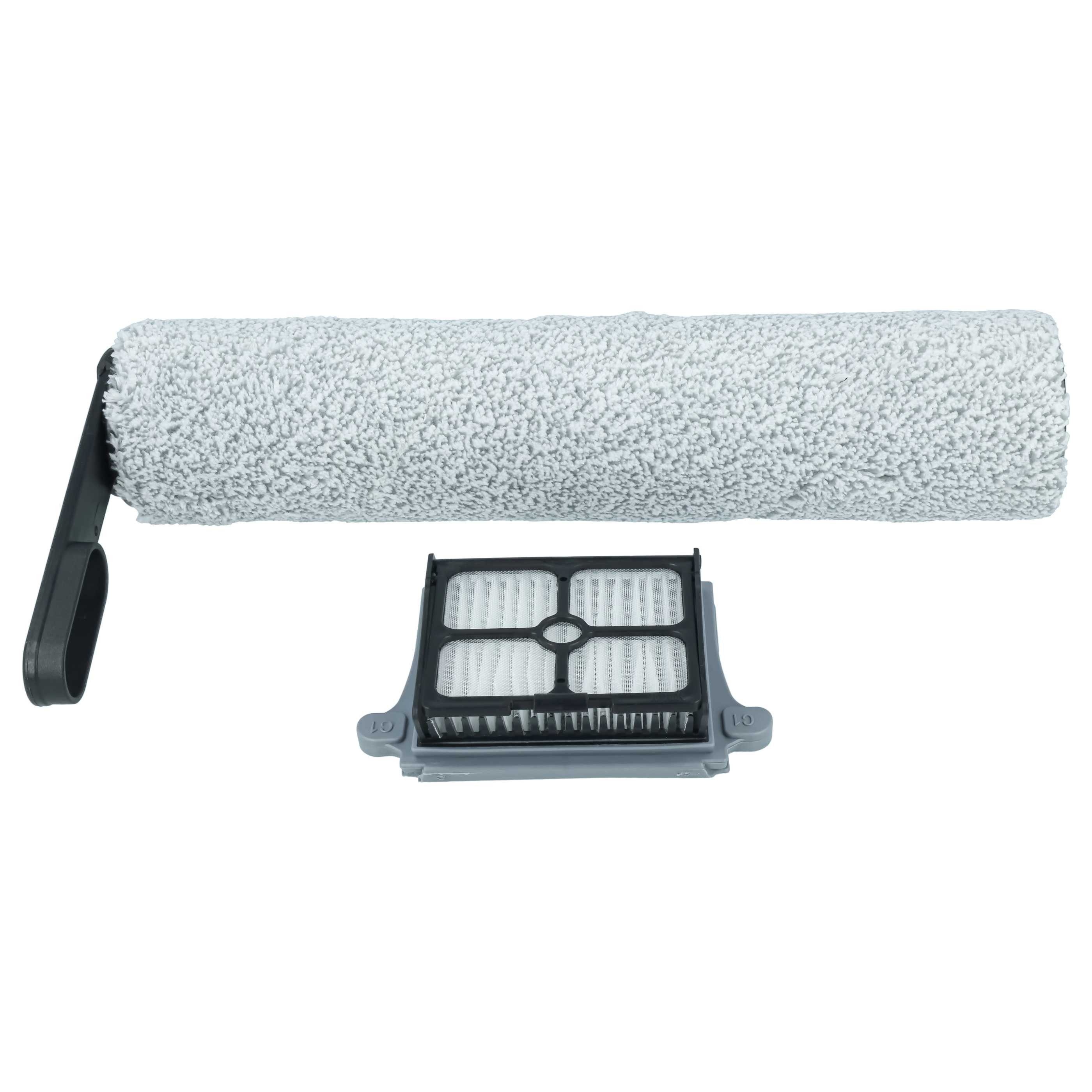 vhbw Saugroboter Zubehör-Set passend für Tineco Floor One S7 Pro, Floor One S6 Staubsauger, Zubehör für Tineco