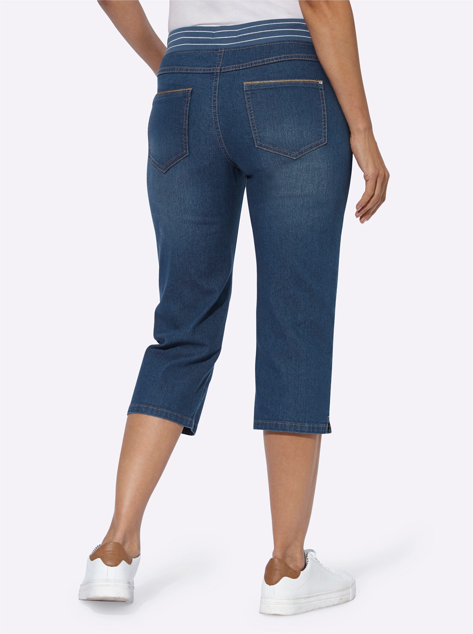 Witt Jeansshorts Capri-Jeans komfortabel – Bild 4 von 5