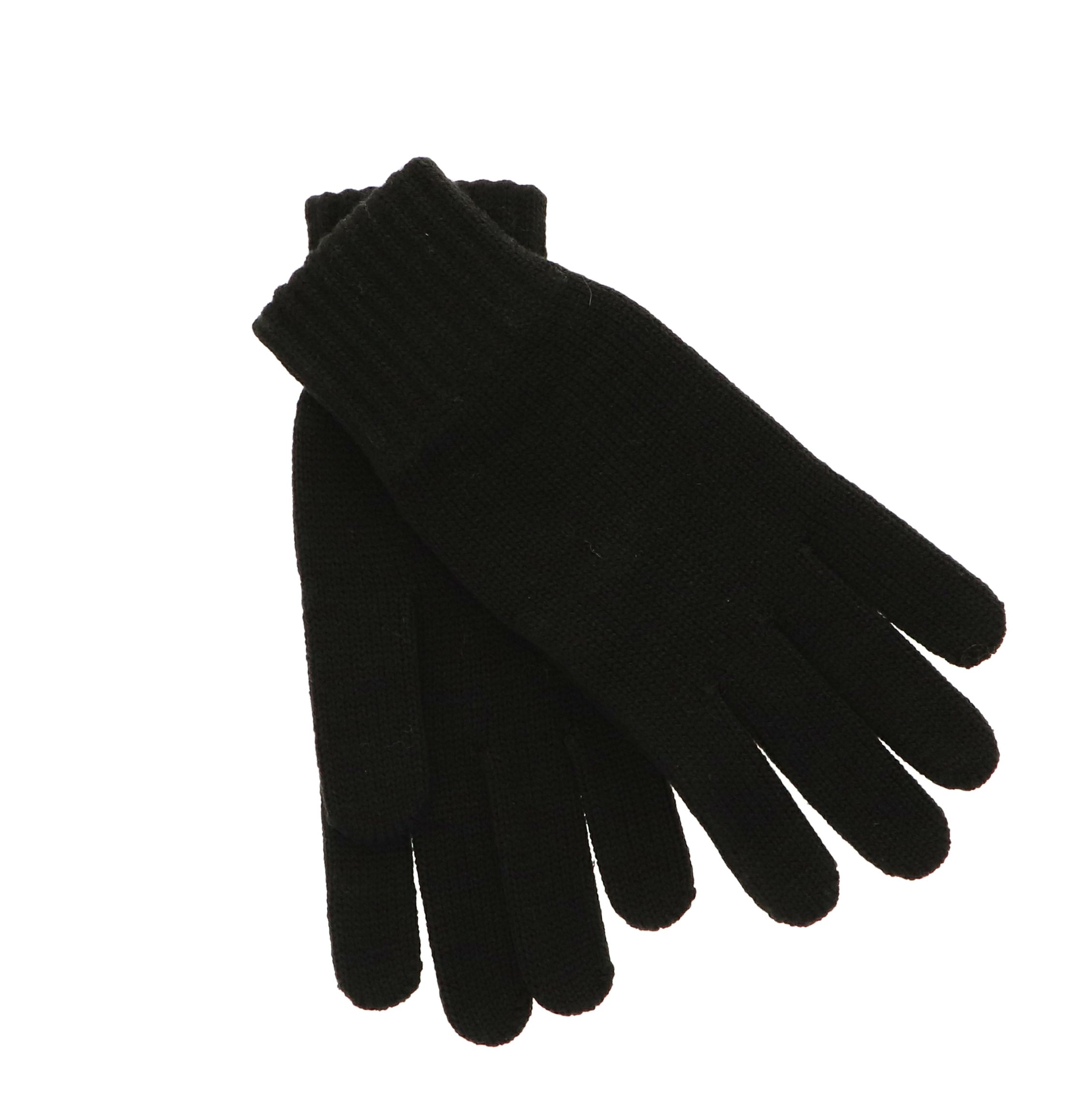 halsüberkopf Accessoires Strickhandschuhe Strickhandschuh Strickhandschuhe Herren schwarz