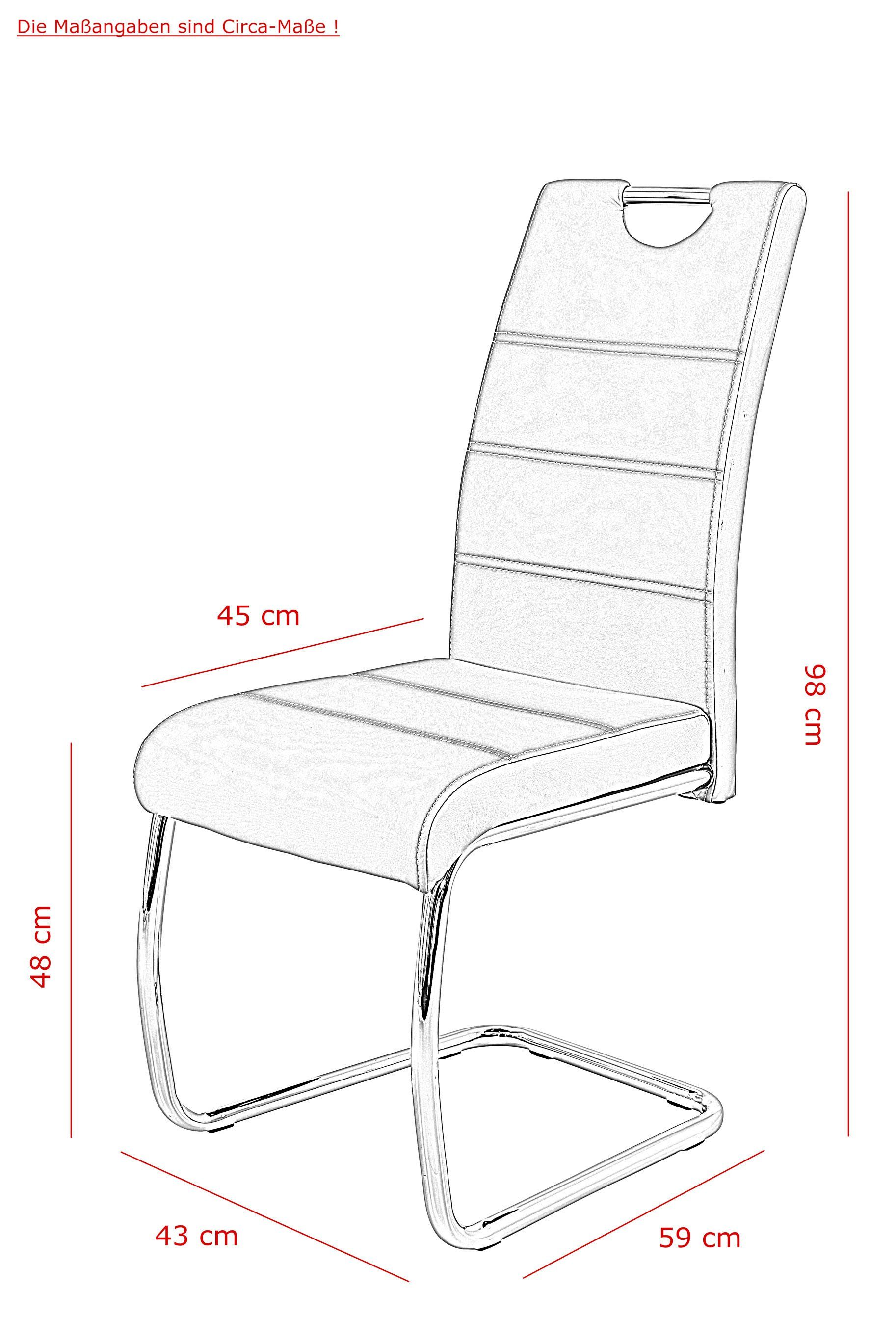 / cm Anthrazit (Set, Sandeiche Anthrazit Ausziebar 11-tlg), HELA 300 160 - Essgruppe, |