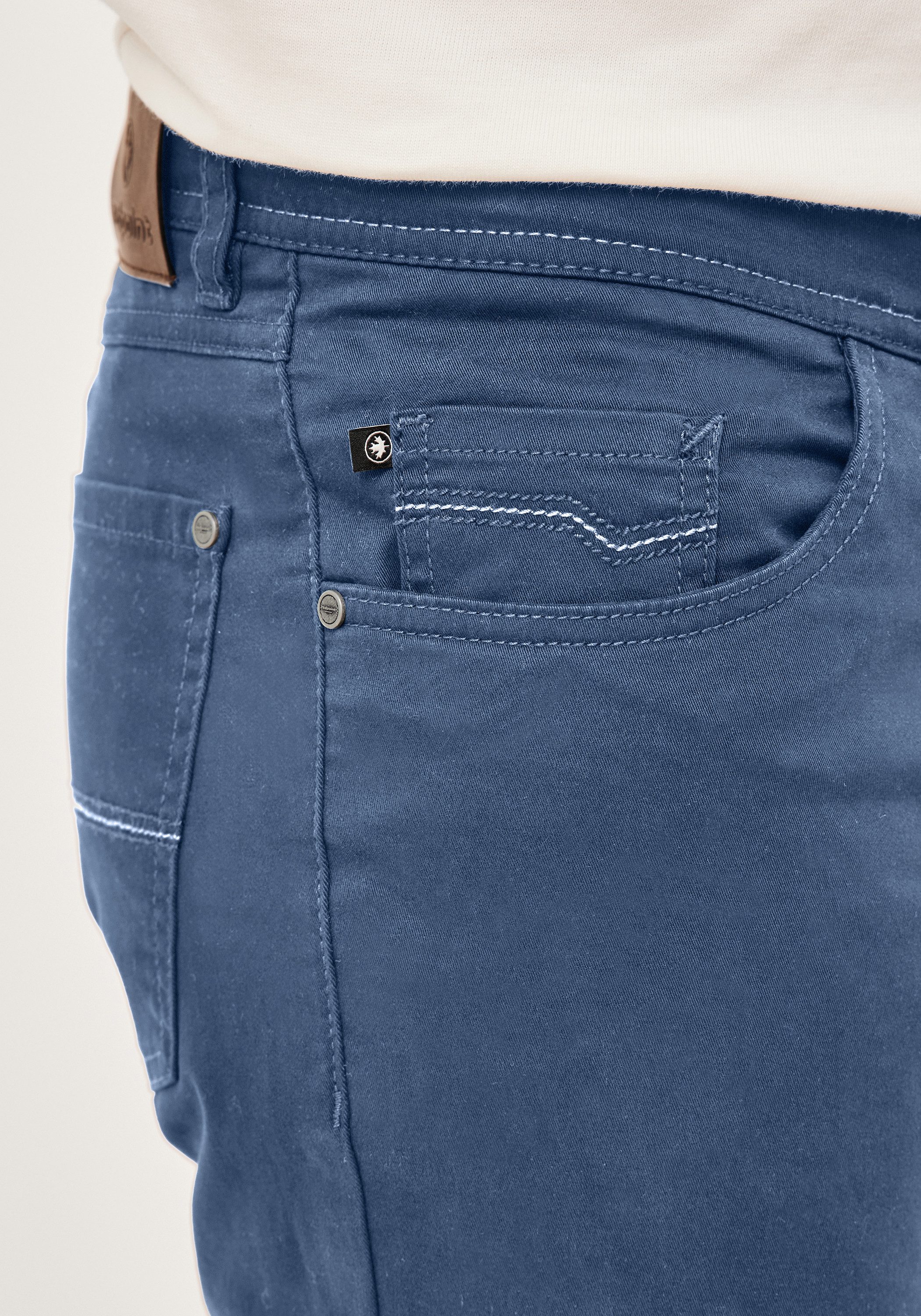 Redpoint Stoffhose MONTREAL Regular Fit 5-Pocket Hose mit elastischem Bund – Bild 5 von 5