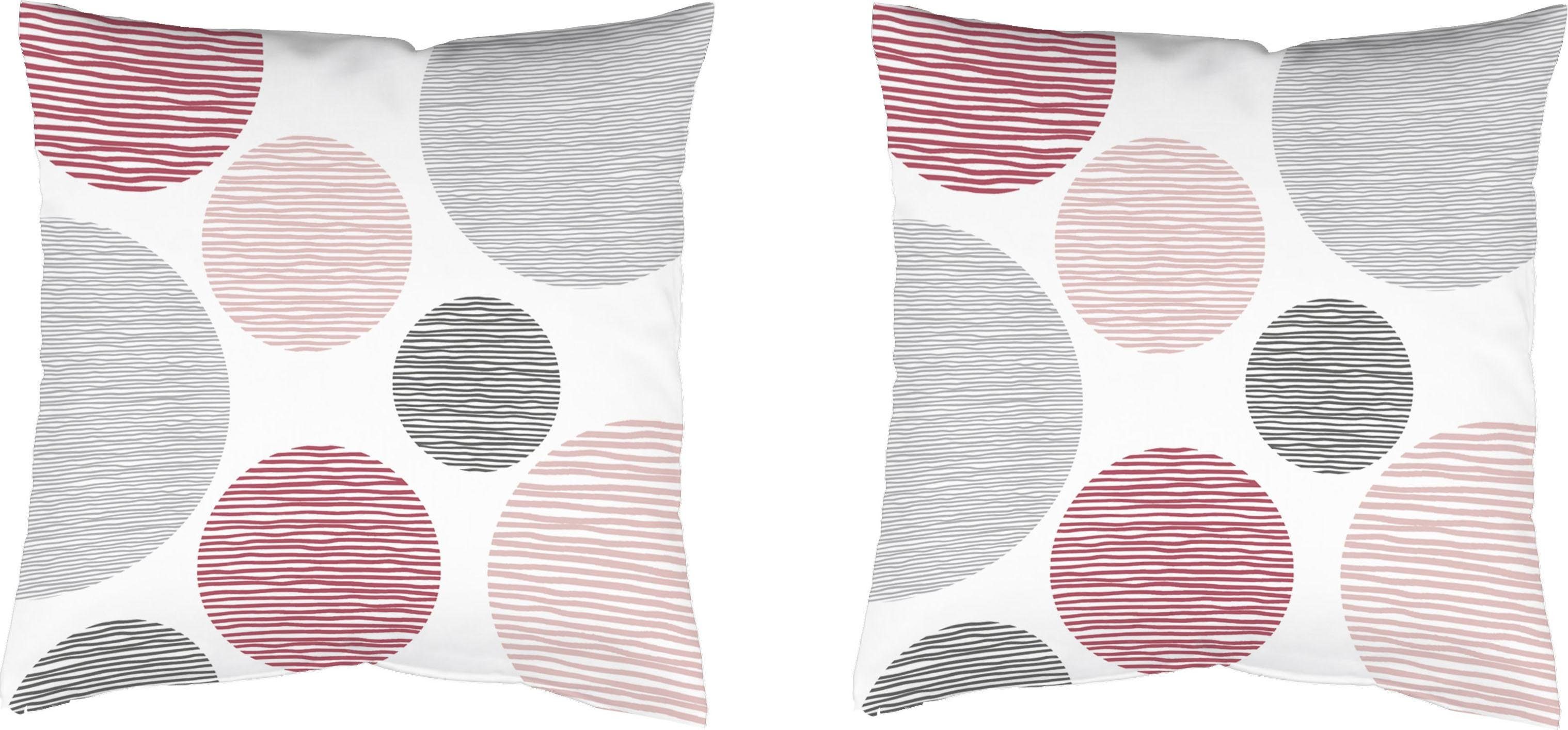 HOME WOHNIDEEN Dekokissen BORDEN, Kissenhülle mit Füllung, 2 Stück günstig online kaufen