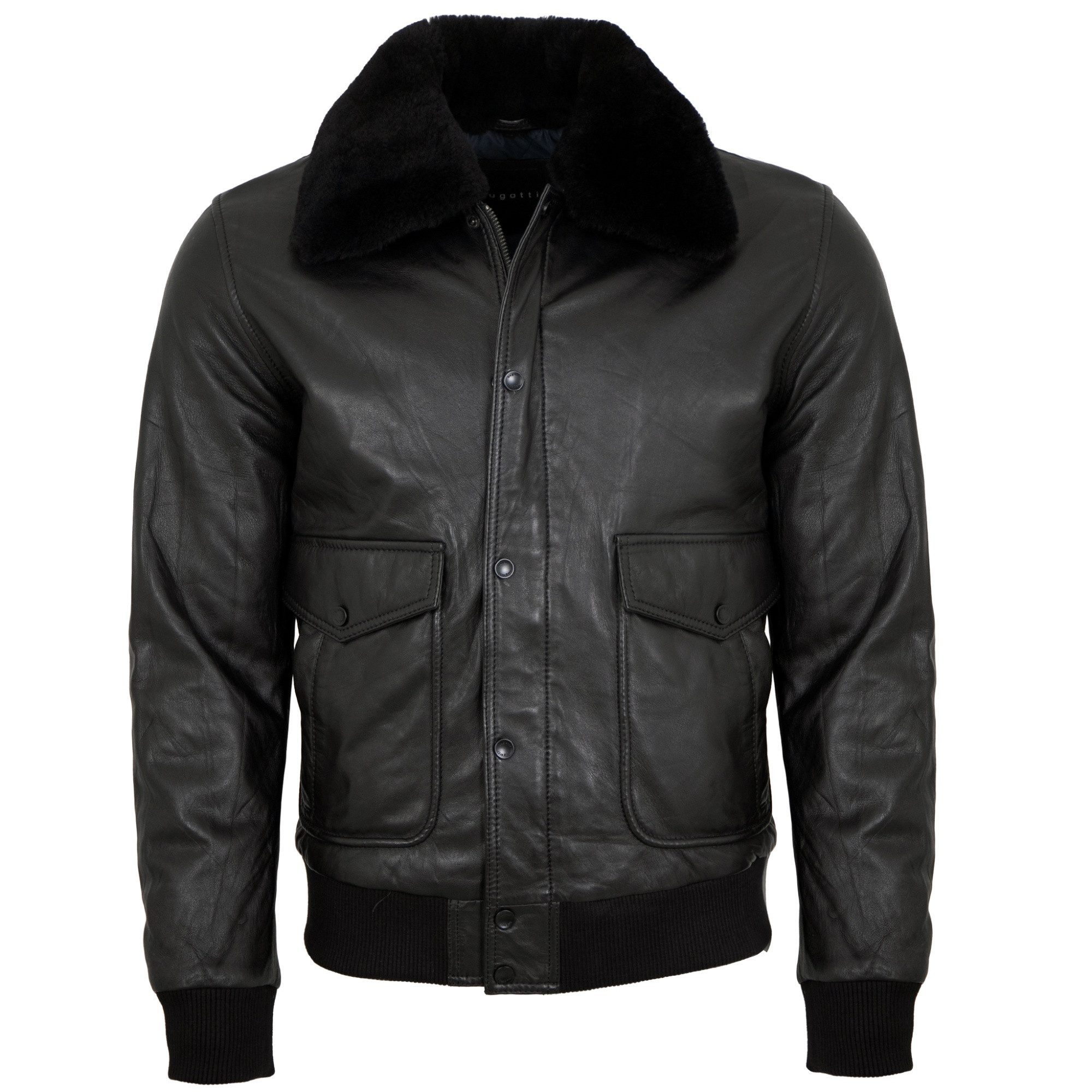 bugatti Lederjacke 222 034-BU/M Bugatti - Herren Lederjacke Weste Lammnappa günstig online kaufen
