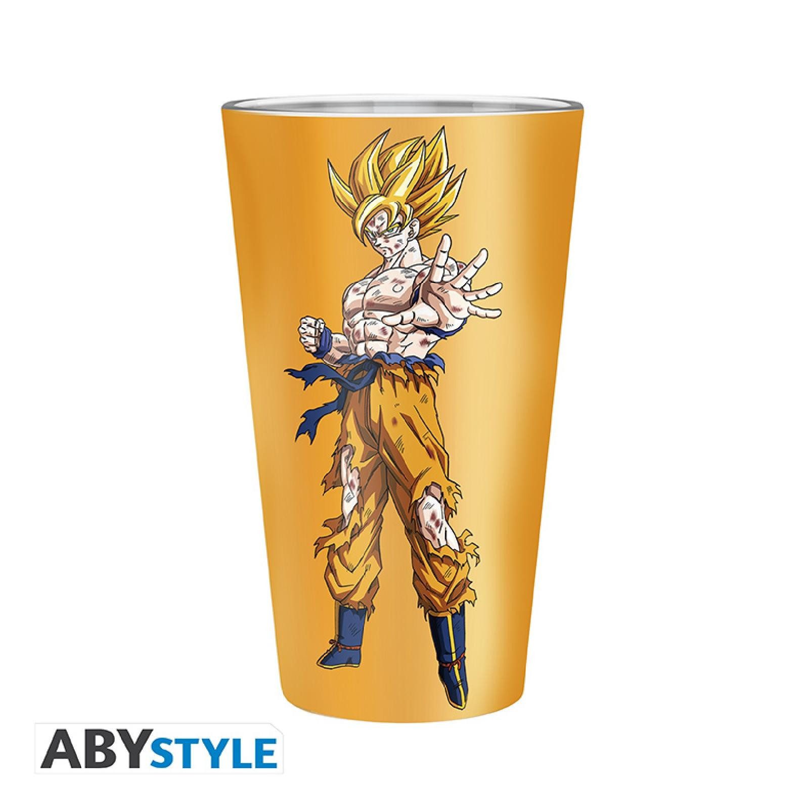 ABYstyle Tasse DRAGON BALL - Large Glass - 400ml - Goku Super Saiyan - box