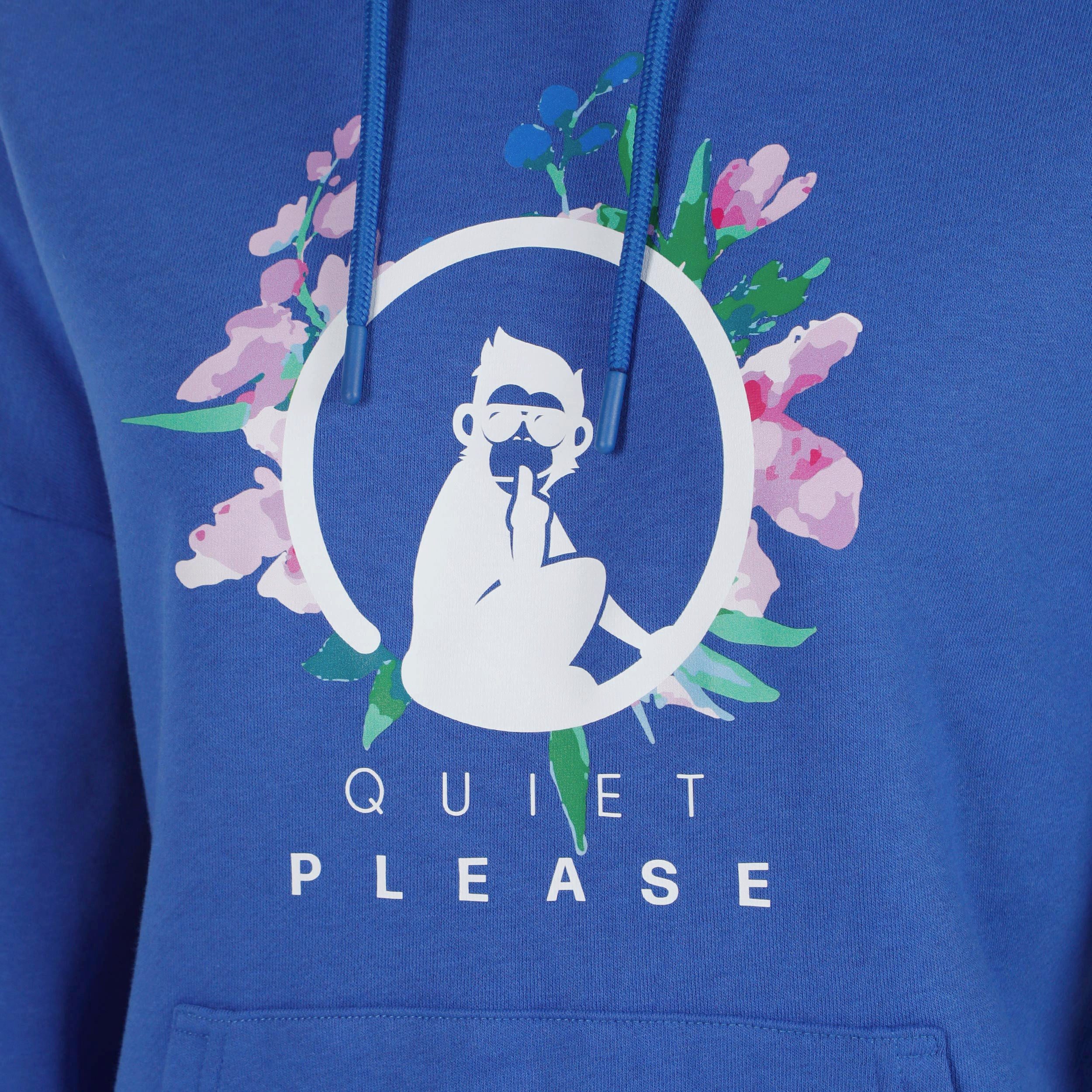 Quiet Please Kapuzensweatshirt Crush Flower Logo