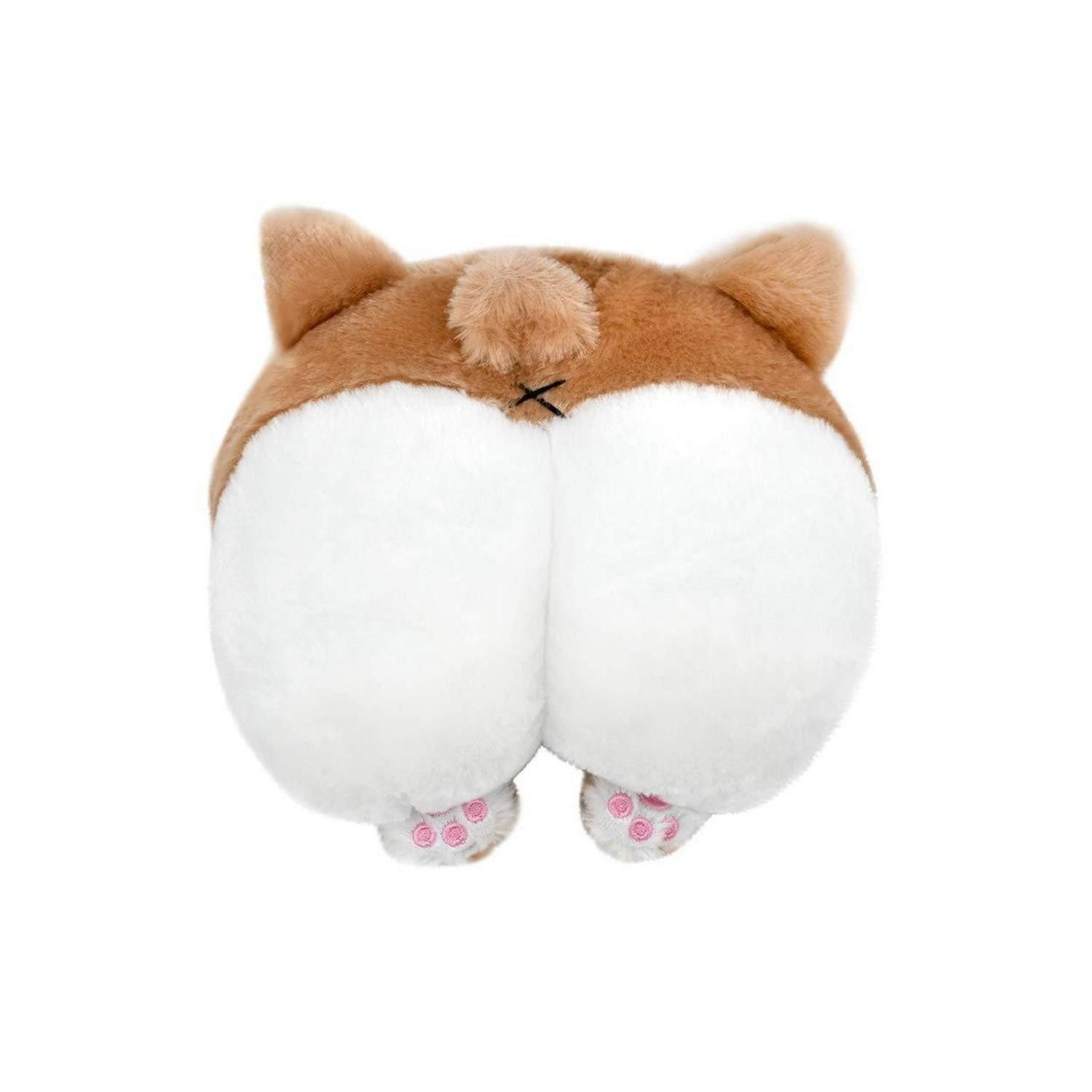 LuxusKollektion Nackenkissen Nackenkissen Corgi Hinterteil Baumwollplüsch fürs Auto mit Gurt