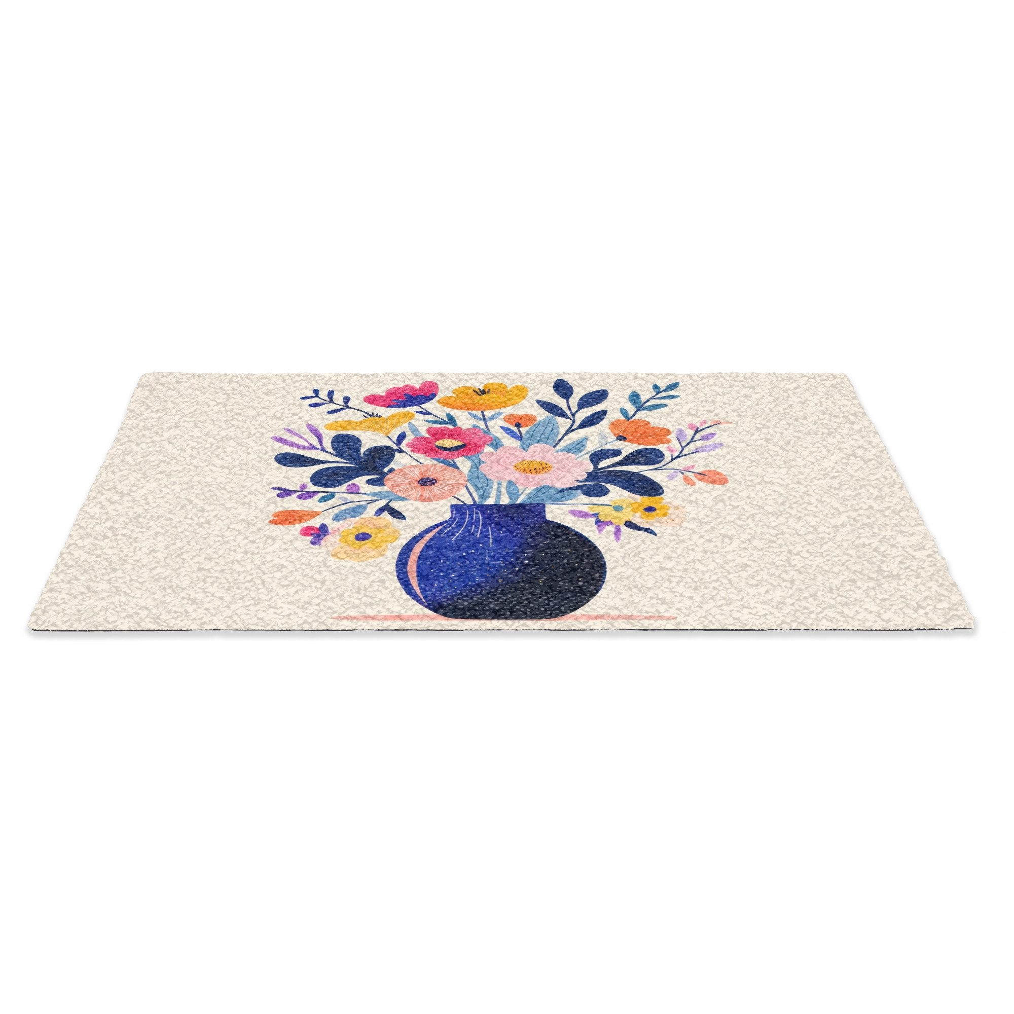 MuchoWow Fußmatte Vase - Blumen - günstig online kaufen