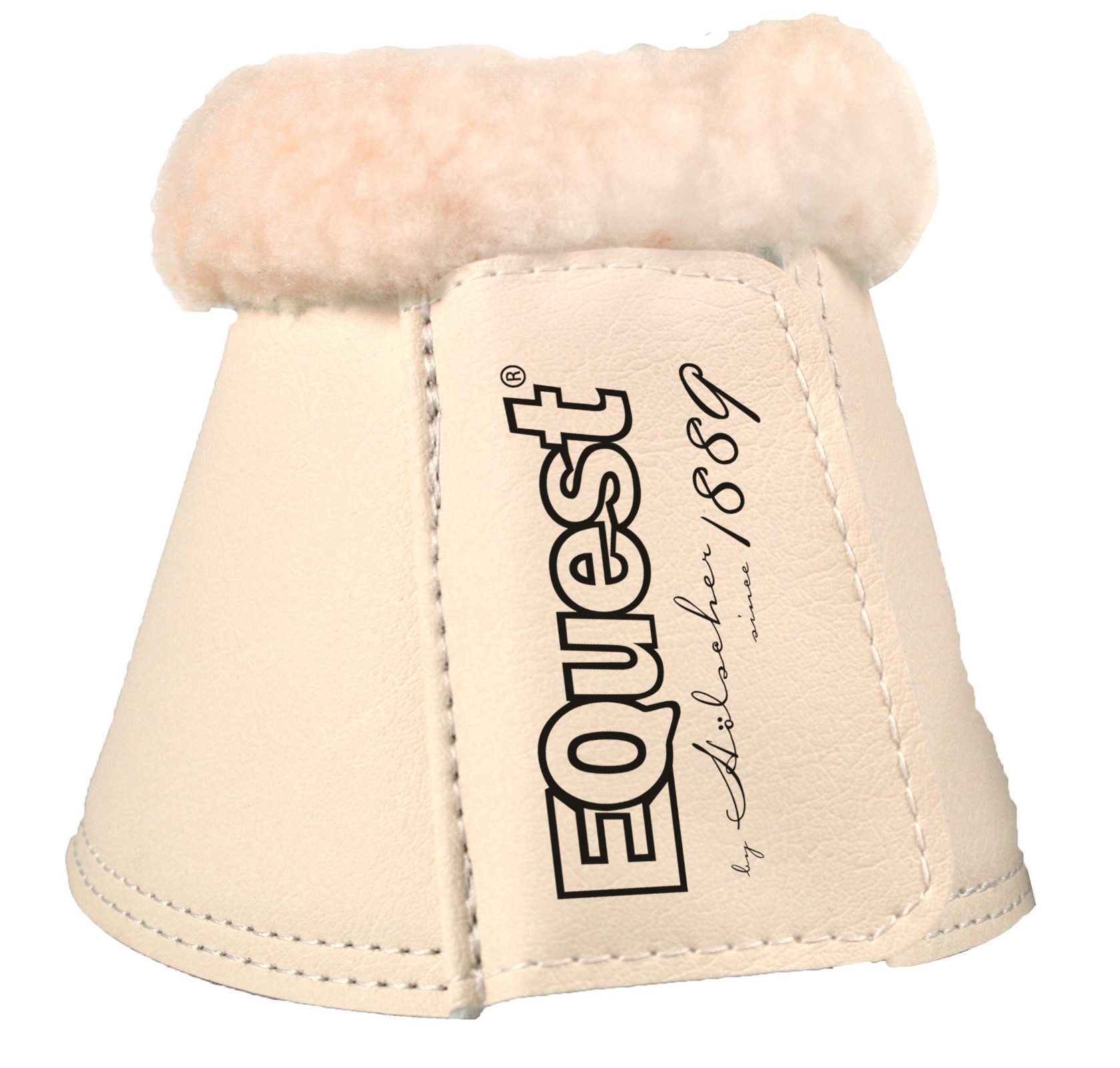 EQuest Hufglocken Hufglocke Soft für Pferde, 2er Set - Champagner/Natur, XXL