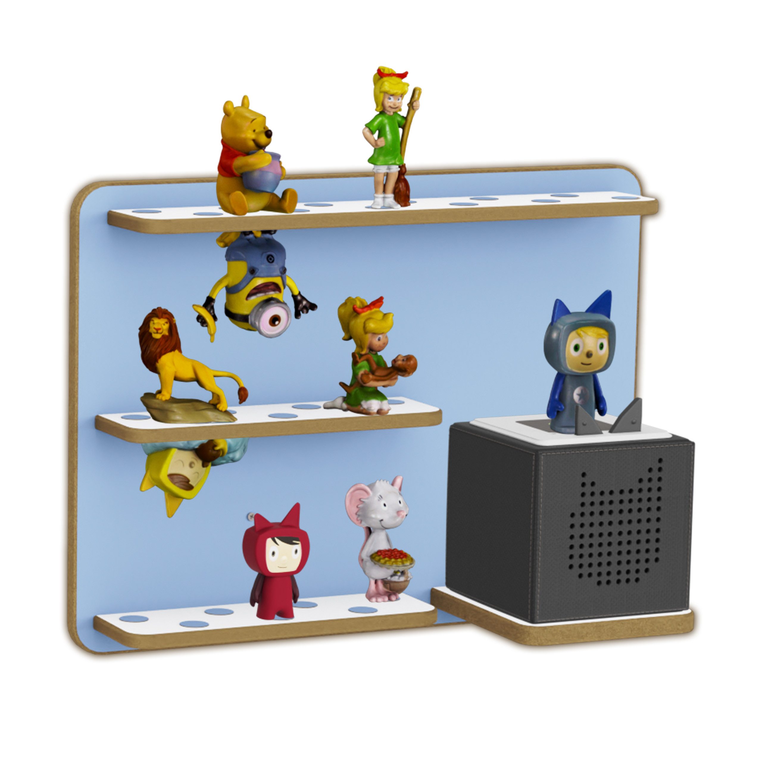 Holzura Kinderregal Regal für Toniebox, Aufbewahrung für Toniefiguren günstig online kaufen