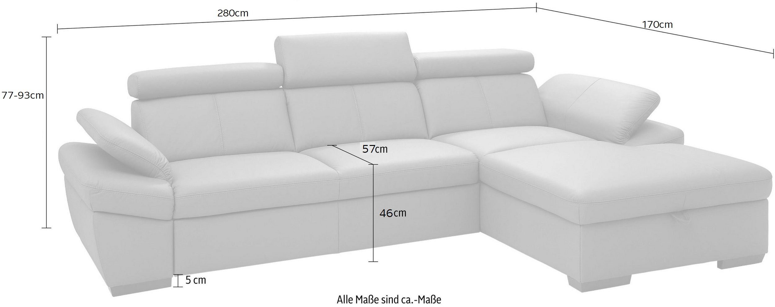 exxpo - sofa fashion Ecksofa Salerno, günstig online kaufen