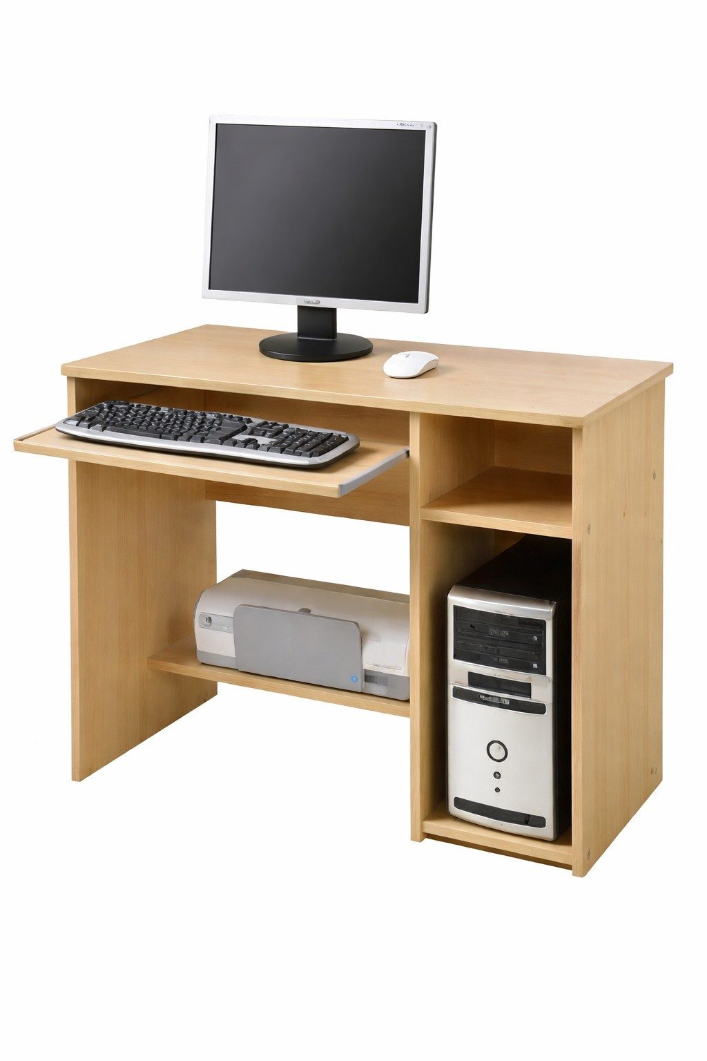 bv-vertrieb Computertisch PC Tisch Computertisch Kinderschreibtisch Tastaturauszug Towerfach
