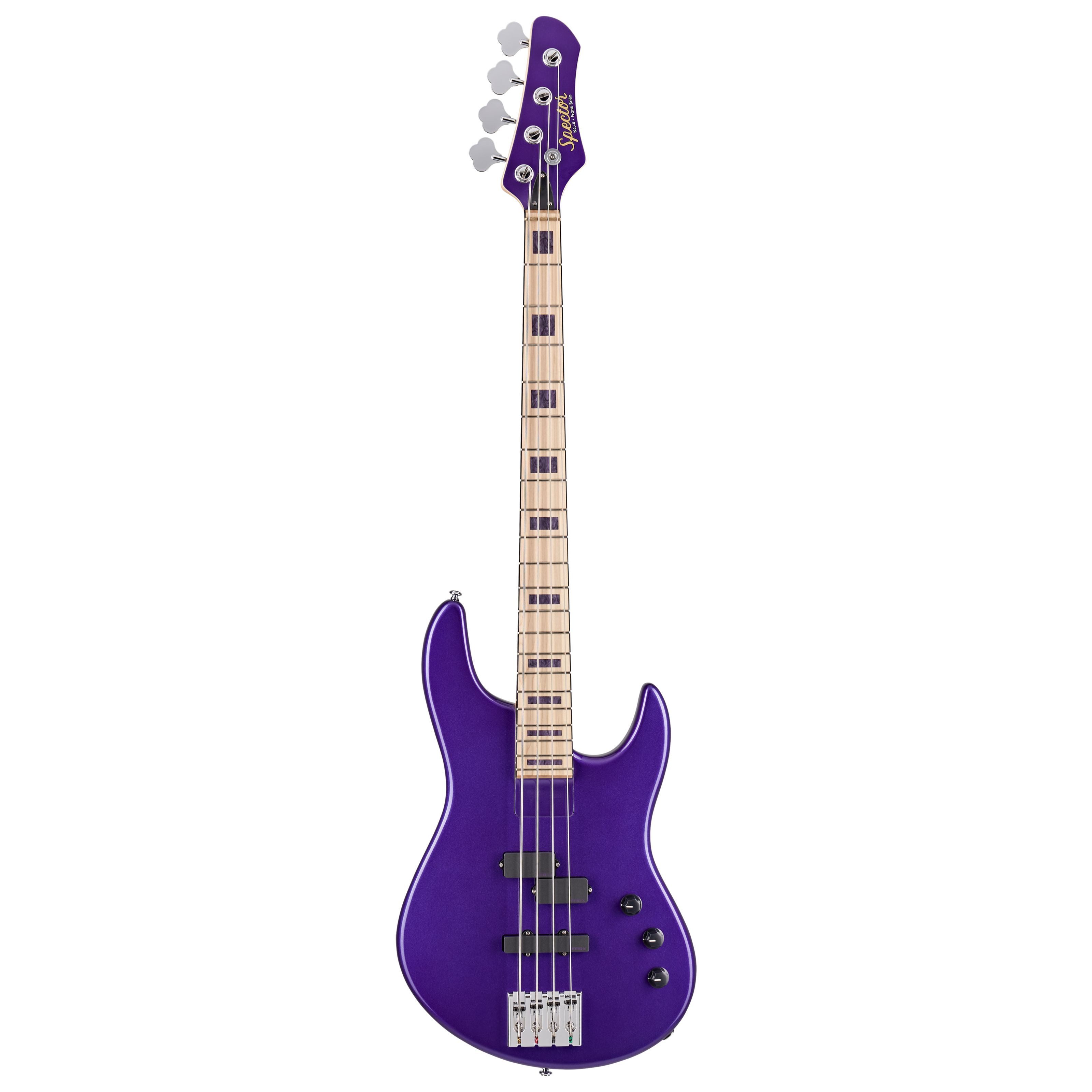 Spector E-Bass, E-Bässe, 4-Saiter E-Bässe, NC-4 Frank Bello Metallic purple - E-Bass