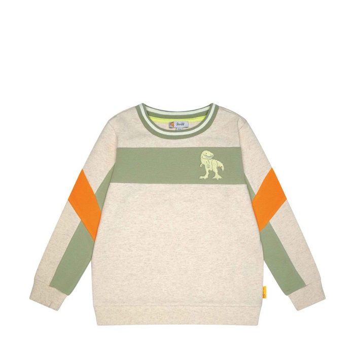 Steiff Sweatshirt Sweatshirt Dinomate mit Dino-Stickerei