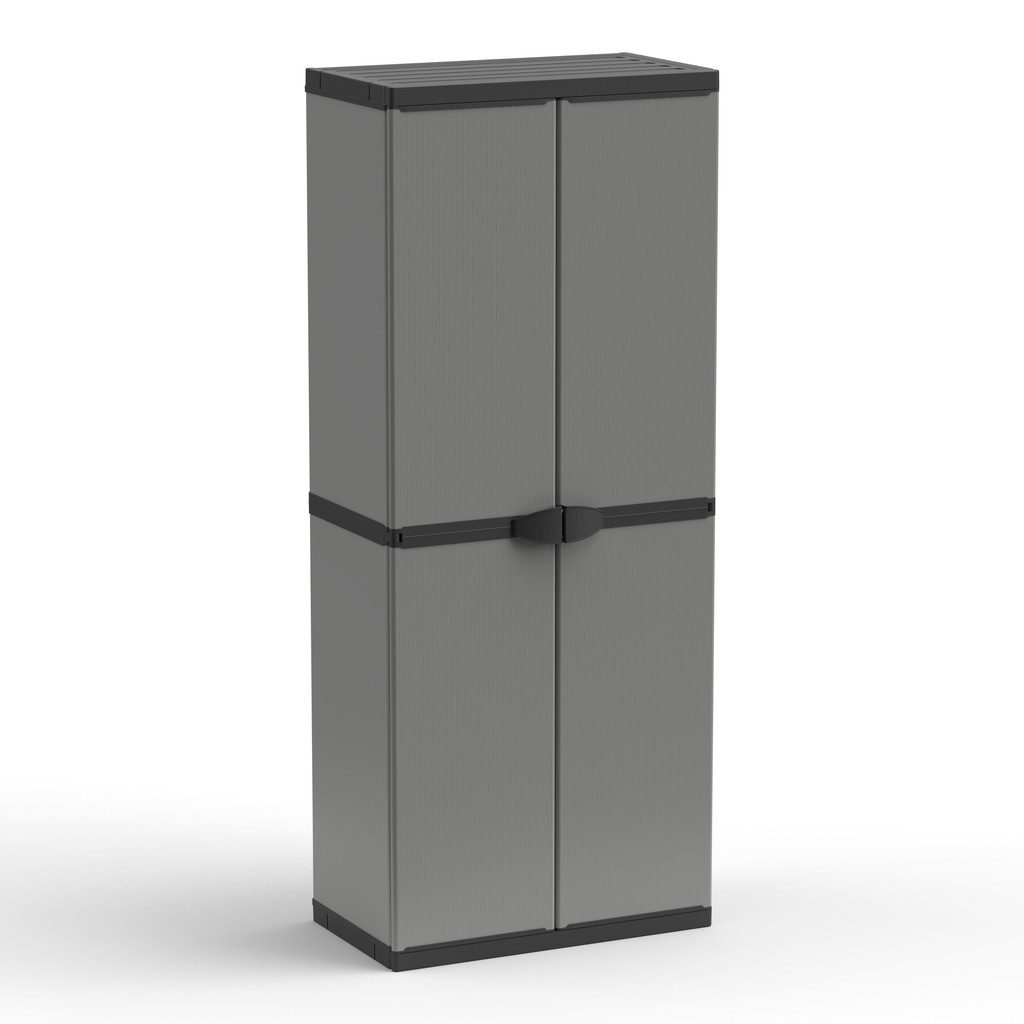Kreher Mehrzweckschrank 'Armadio', modulares System aus Kunststoff für Keller, Garten, Garage