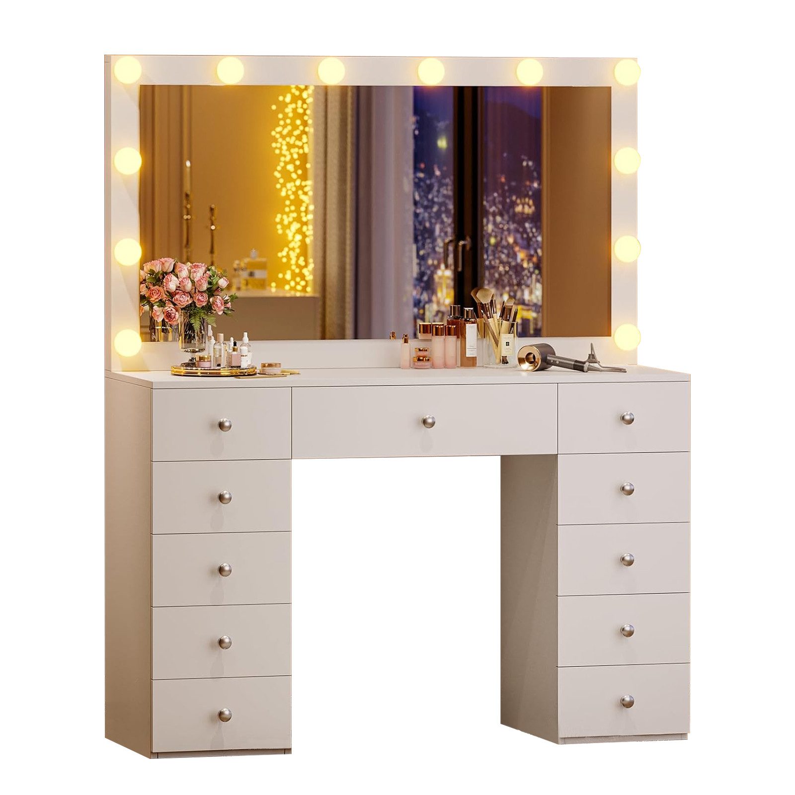 MSMASK Schminktisch mit LED Beleuchtung, XXL günstig online kaufen