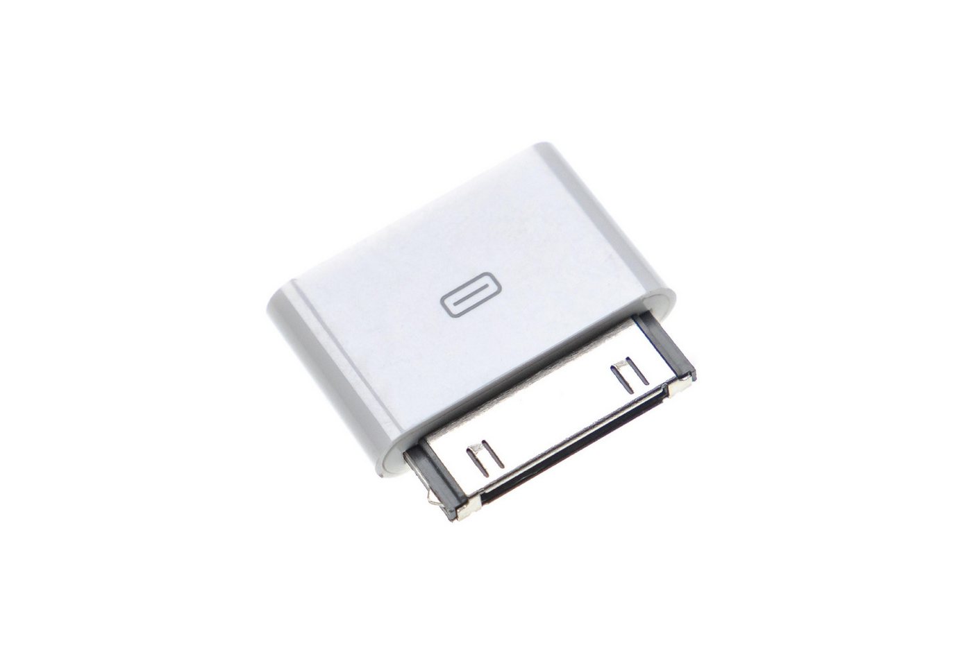 vhbw passend für Apple iPod Mini (4. Generation) Smartphone USB-Adapter, Konvertierungsadapter zum Anschluss eines Micro-USB Kabels an Ihr