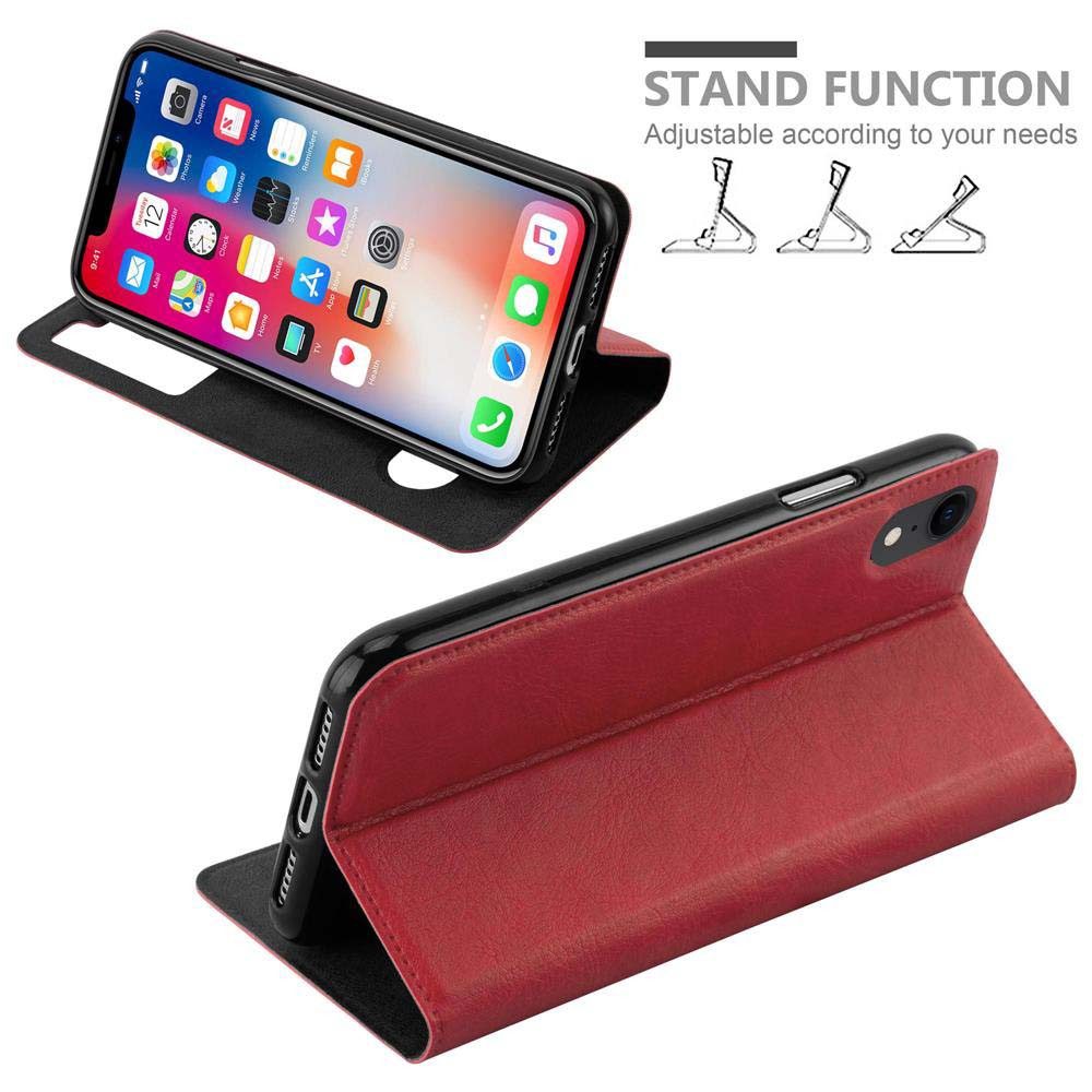 Cadorabo Handyhülle für Apple iPhone XR Hülle Apple iPhone XR, Klappbare Handy Schutzhülle - Hülle - mit Standfunktion und Kartenfach