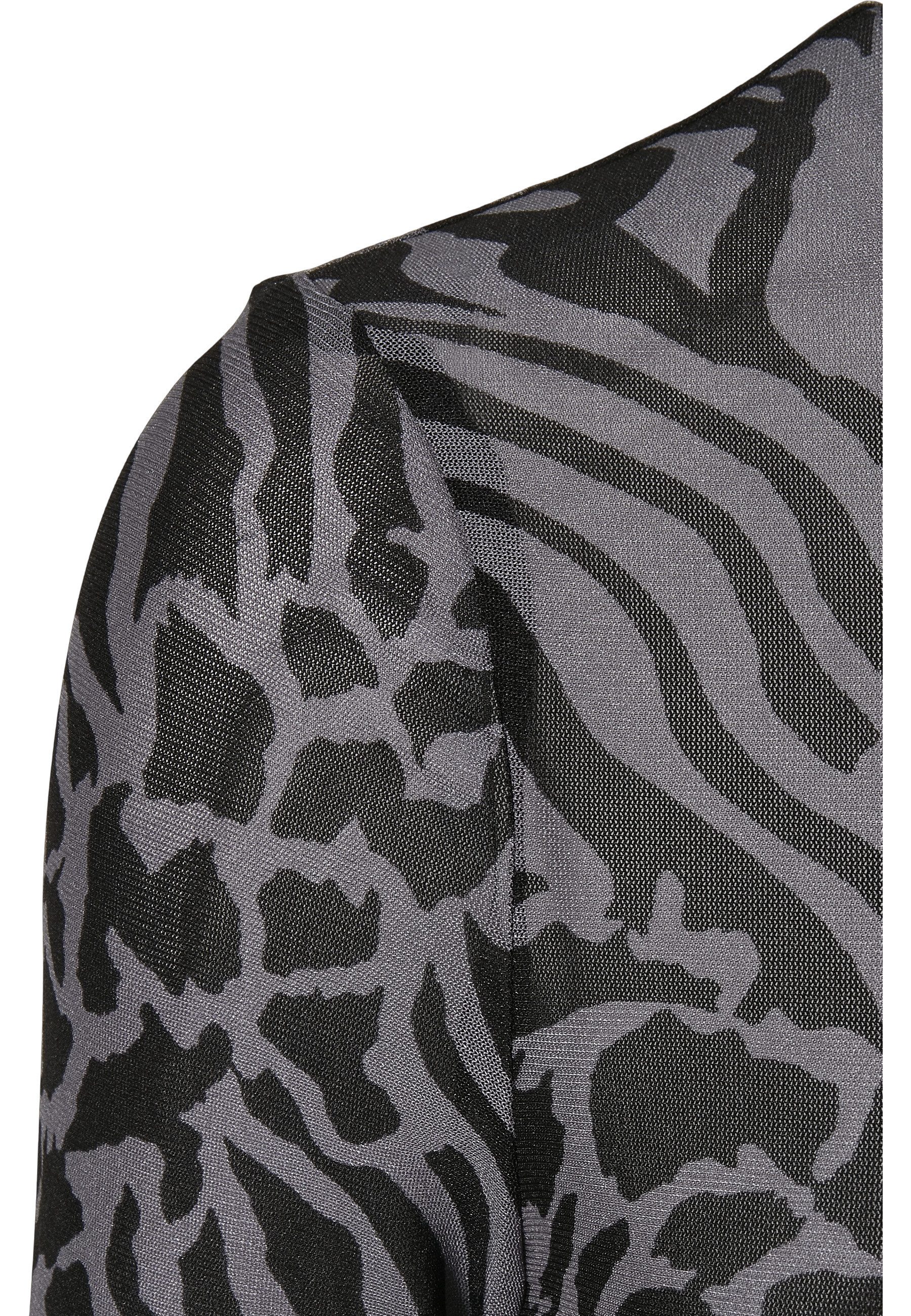 URBAN CLASSICS Langarmshirt Urban Classics Damen Ladies AOP Mesh Turtleneck Longsleeve (1-tlg)