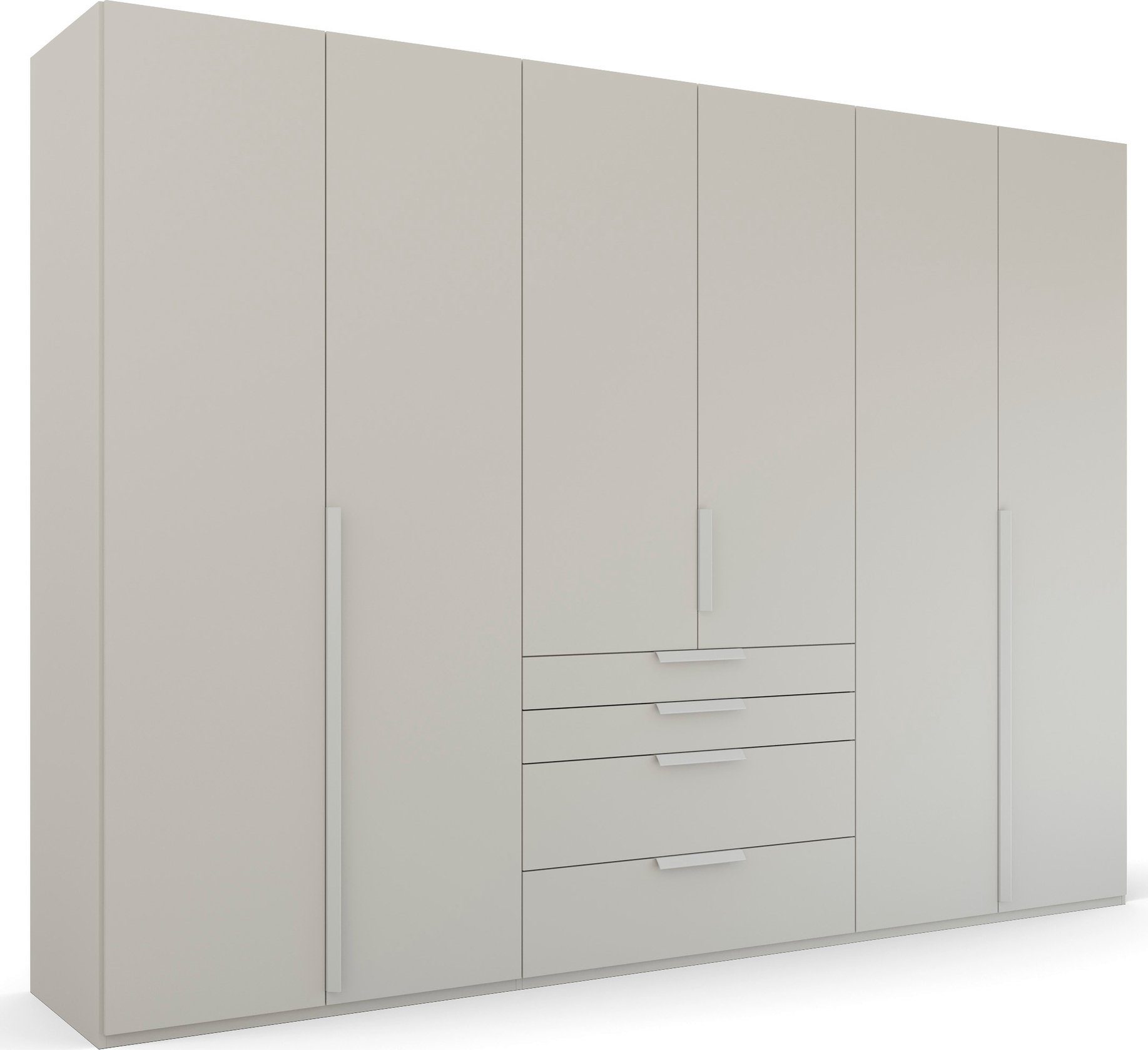 rauch Drehtürenschrank Kleiderschrank Schrank Garderobe Wäscheschrank PURISMA (in den Breiten 151/201/251/301 cm, inkl. SOFT-CLOSE-FUNKTION) mit Schubladen und umfangreichem Zubehör MADE IN GERMANY